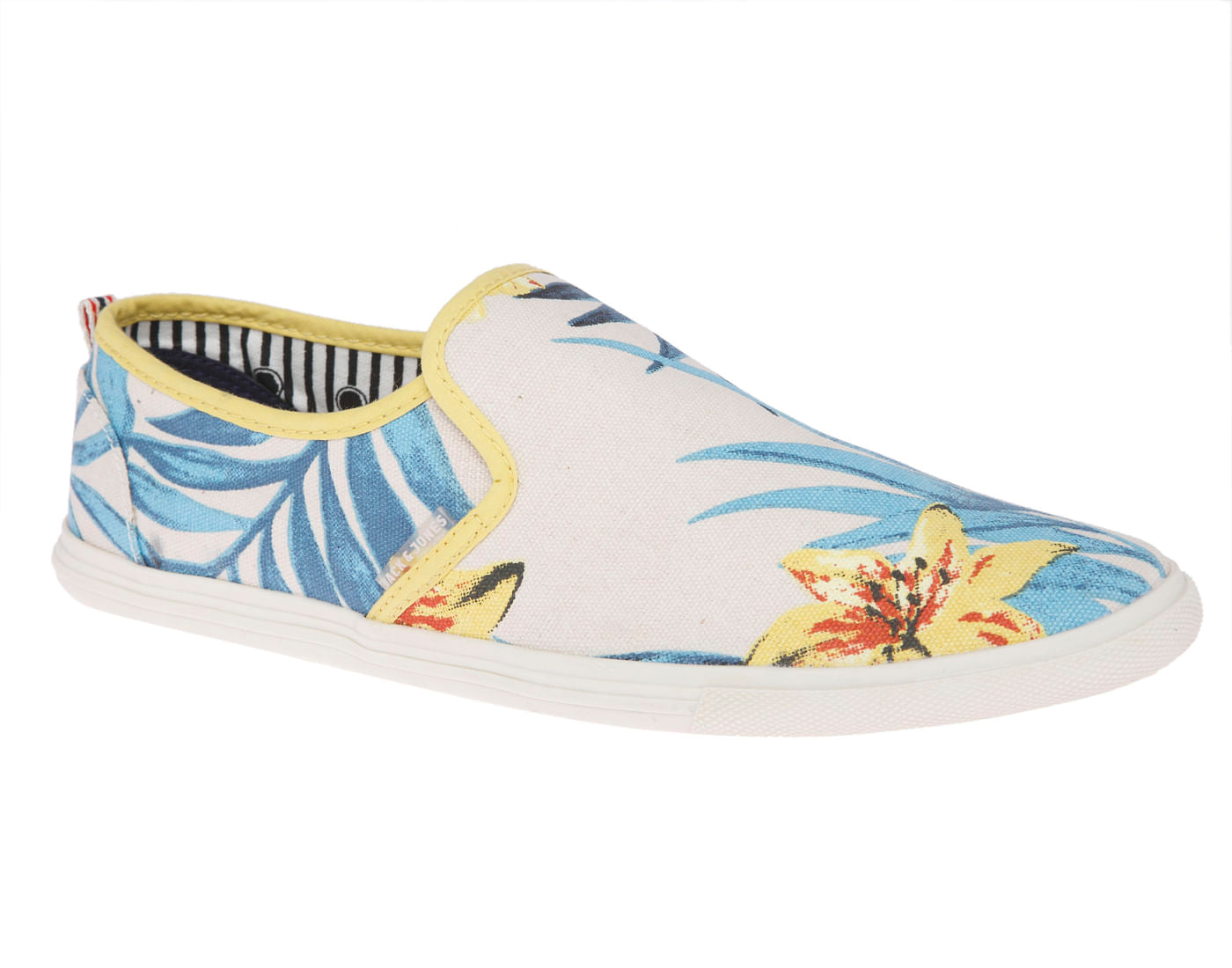 Floral Print Slip On Shoes