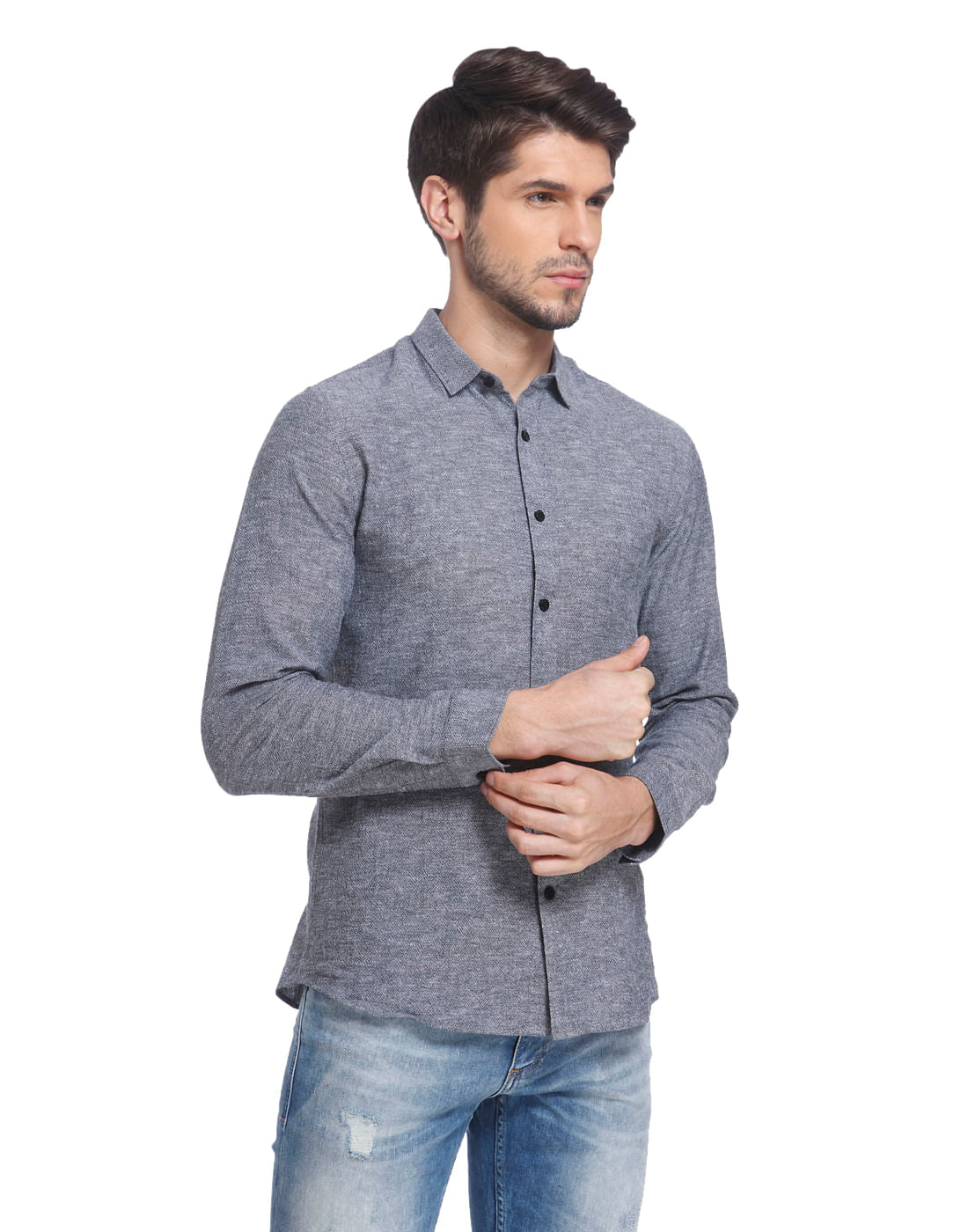 Black Slim Fit Shirt