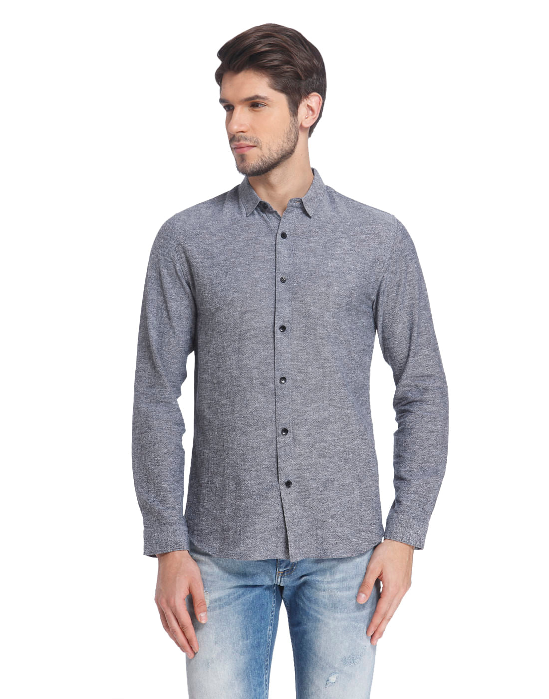 Black Slim Fit Shirt