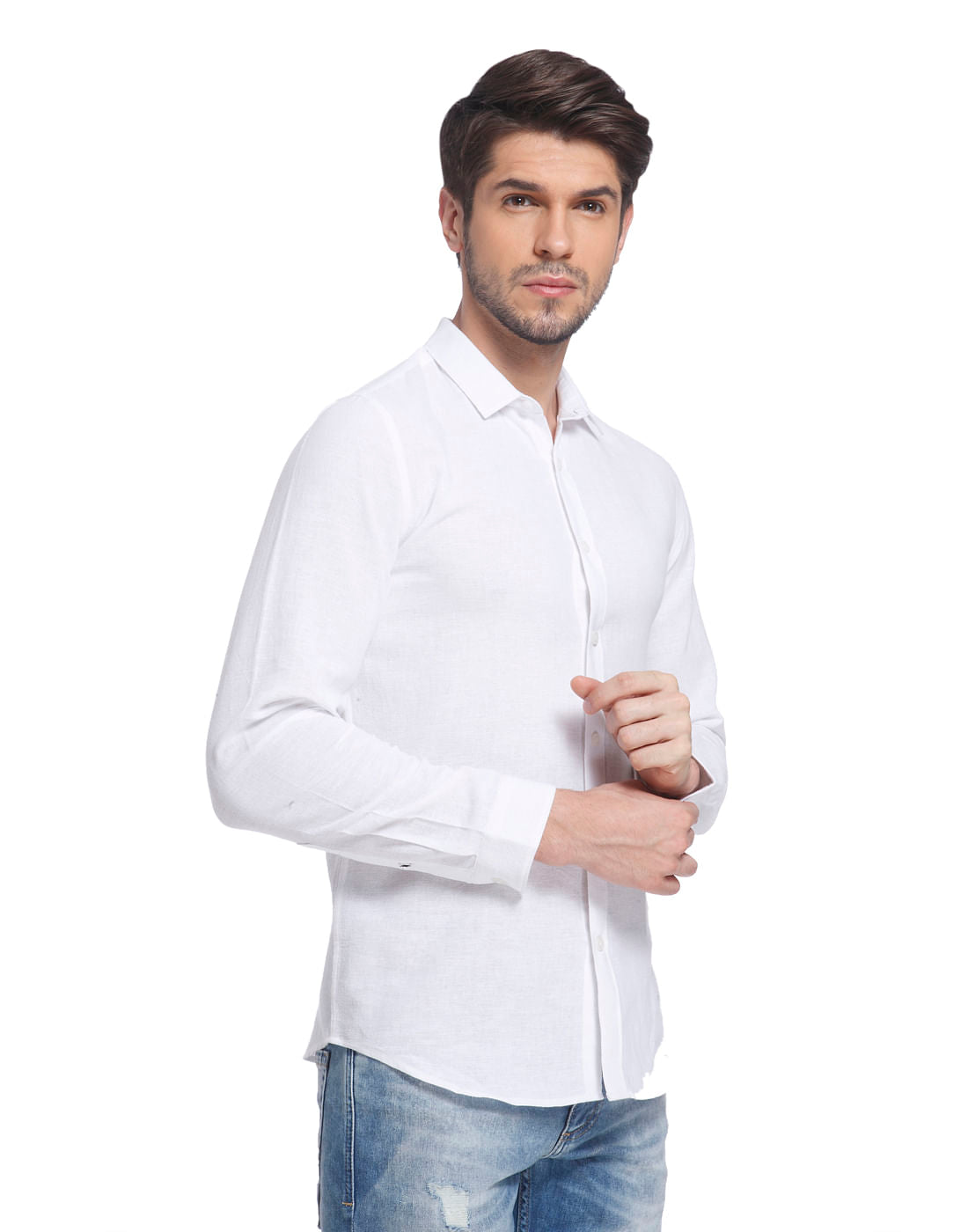 White Slim Fit Shirt