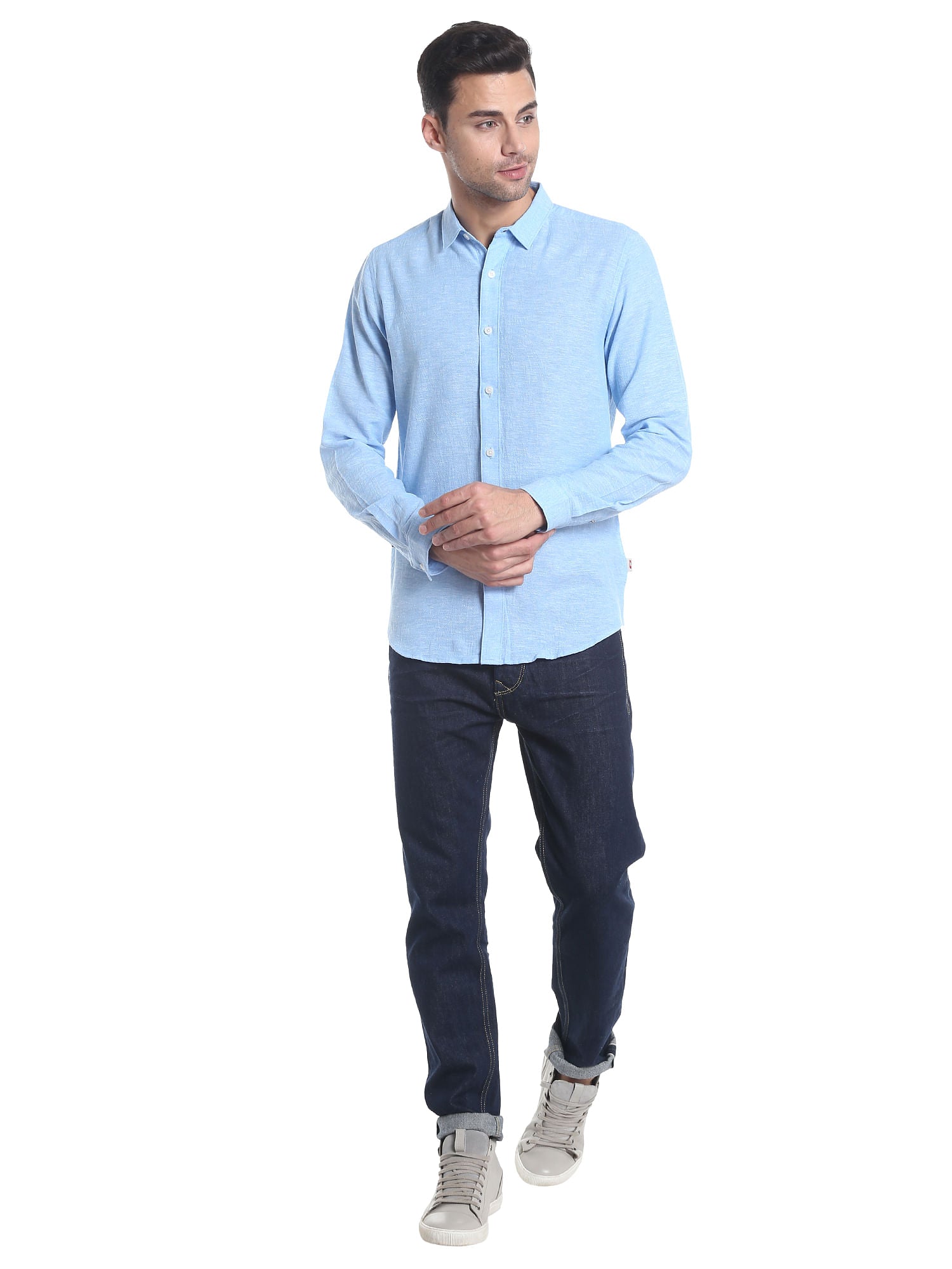 Blue Slim Fit Shirt