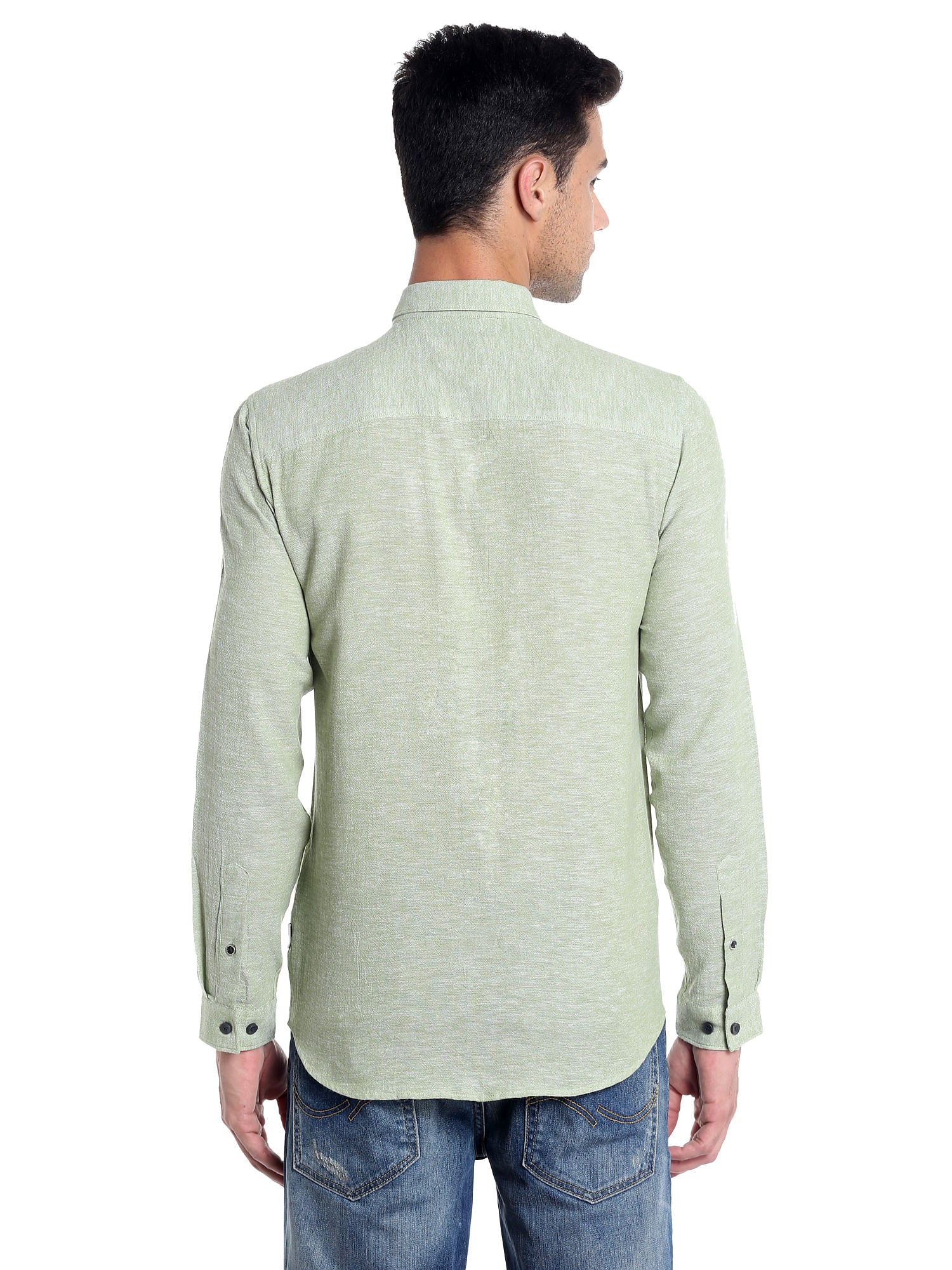 Green Slim Fit Shirt