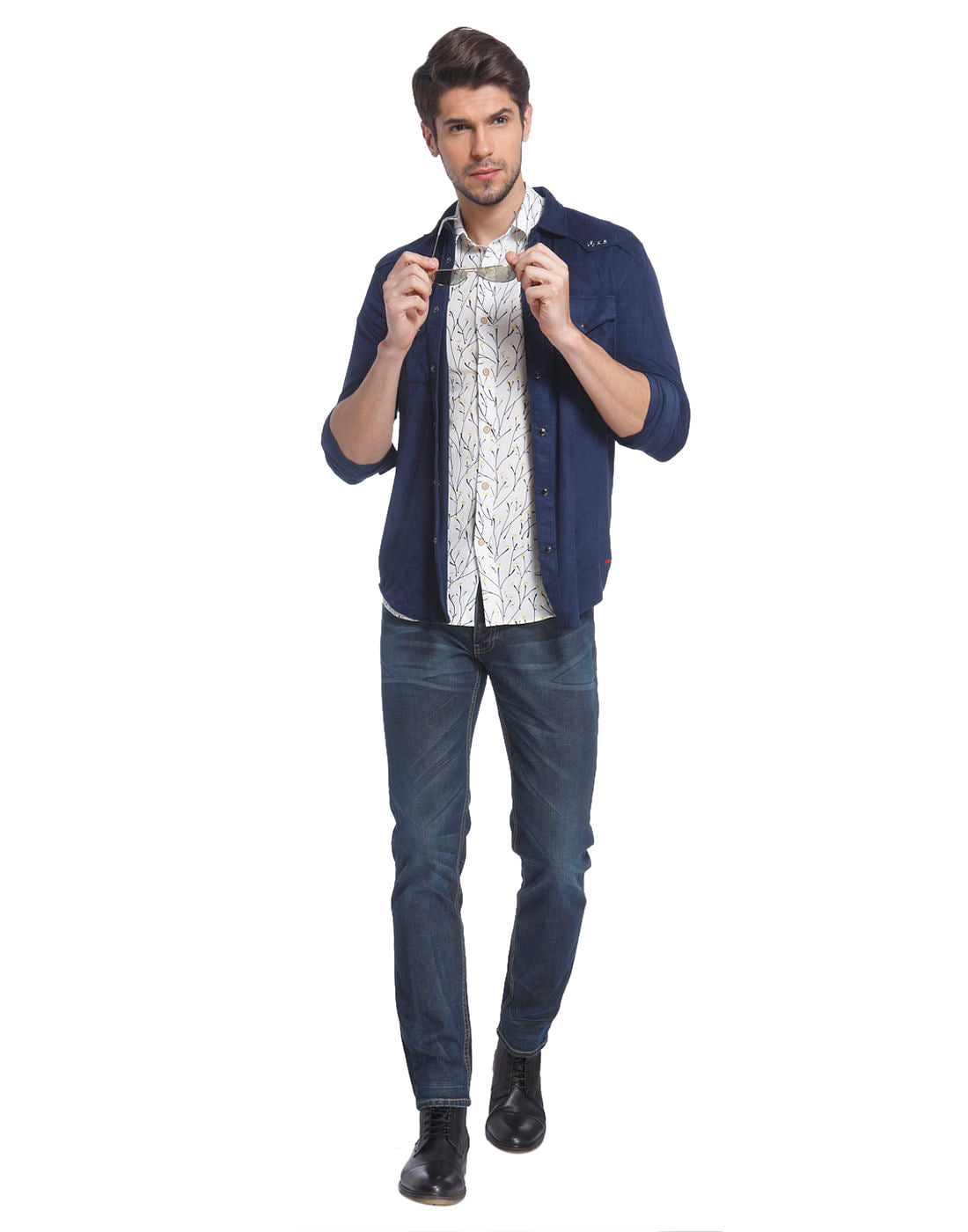 White Printed Shirt