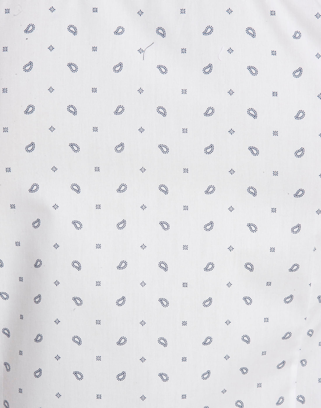 White Paisley Print Shirt
