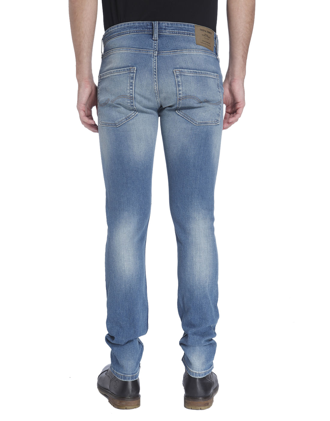 Blue Distressed Slim Jeans