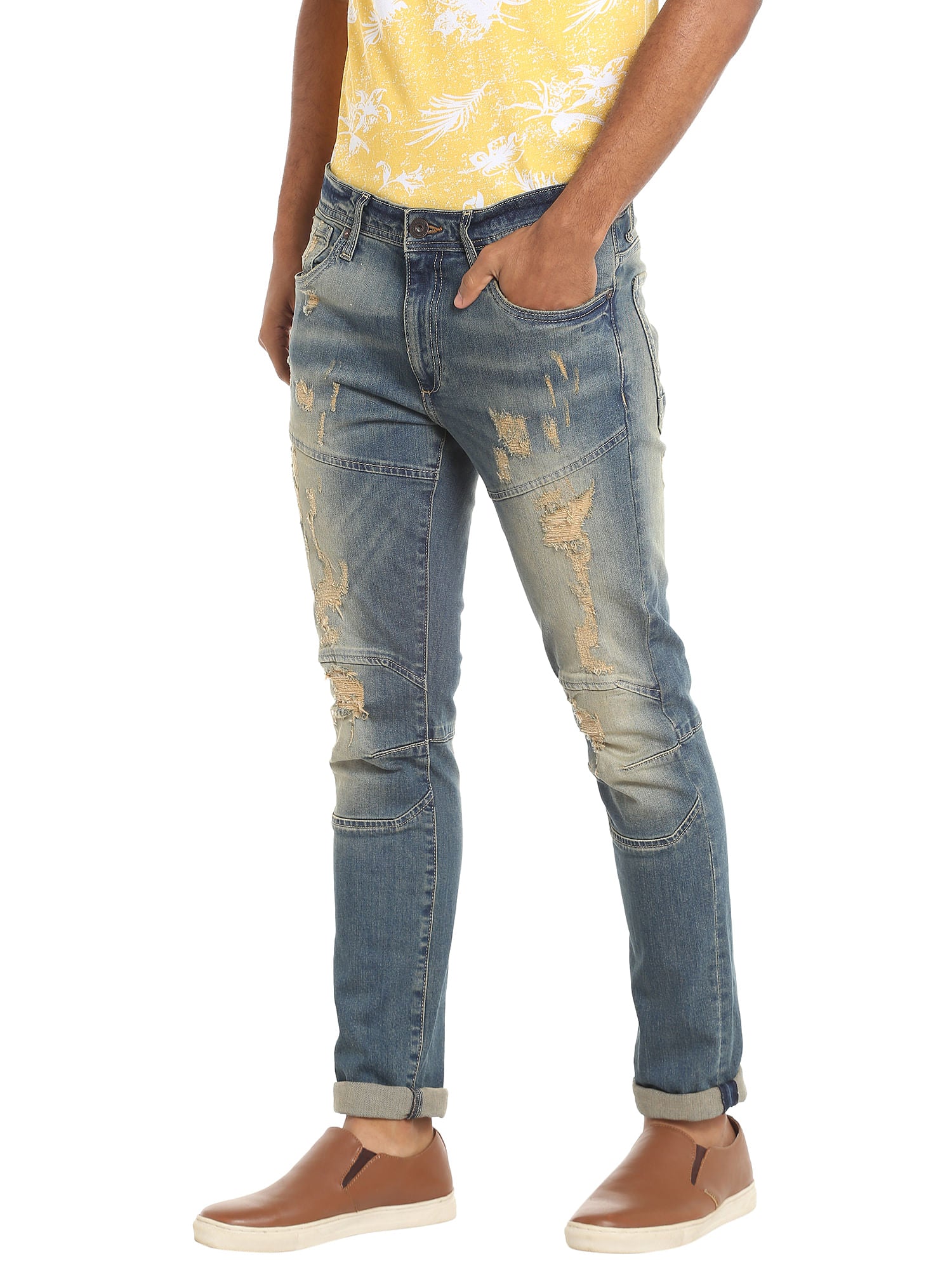 Blue Distressed Jeans
