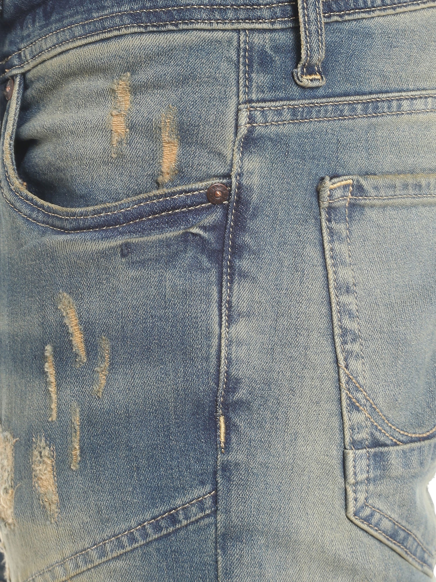 Blue Distressed Jeans