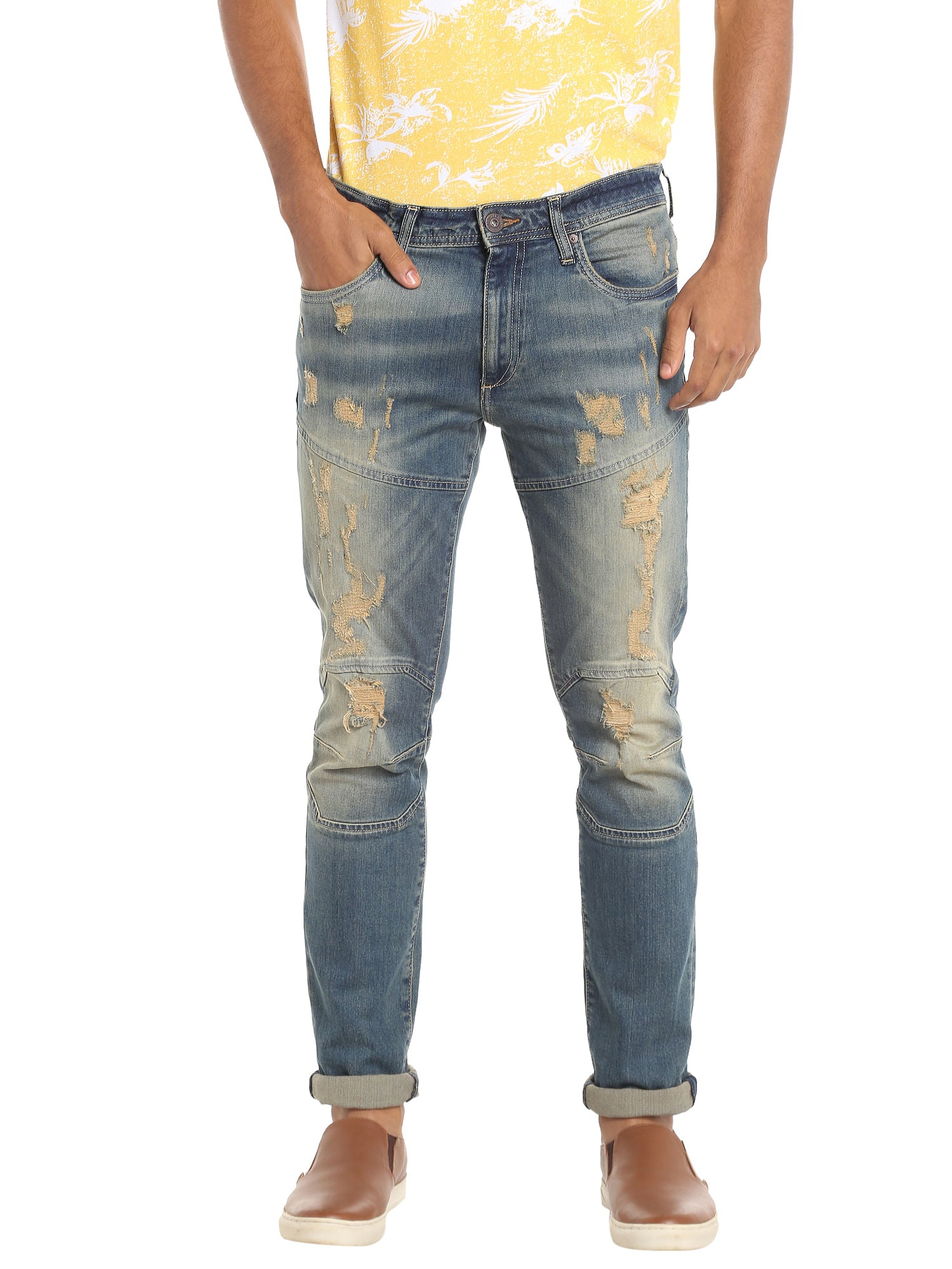 Blue Distressed Jeans