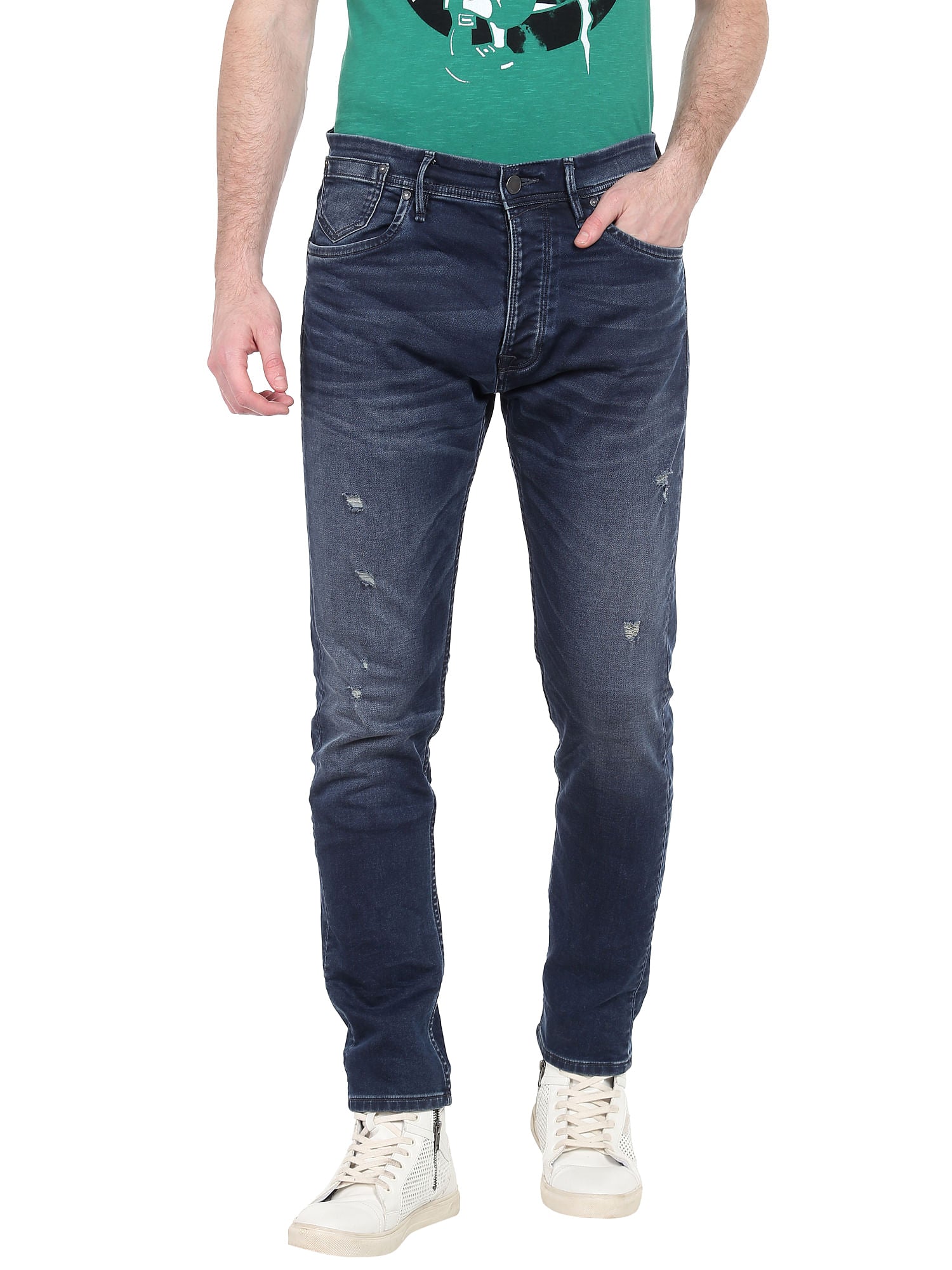 Dark Blue Anti Fit Jeans