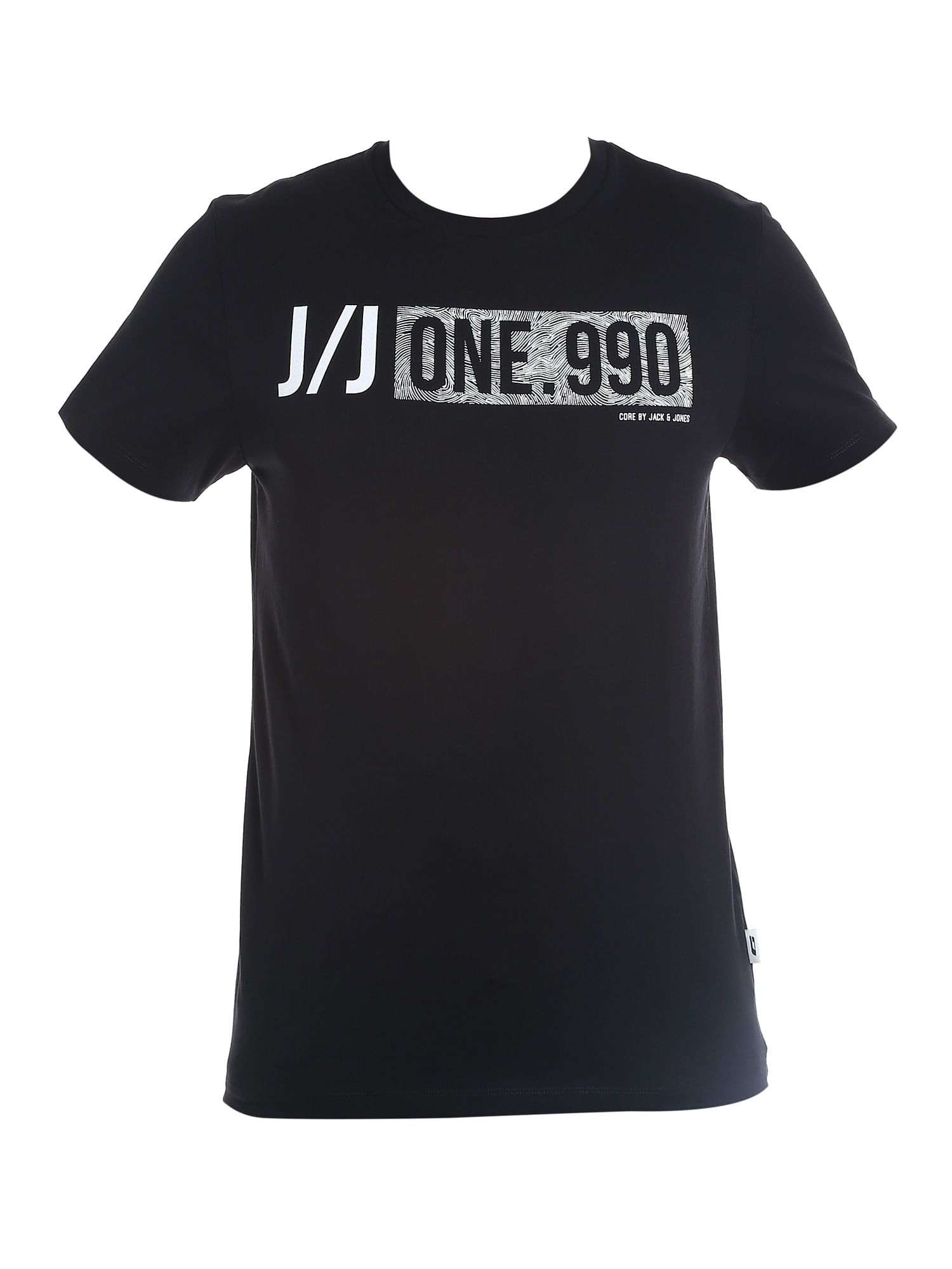 Graphic Print Black Crew Neck T-Shirt