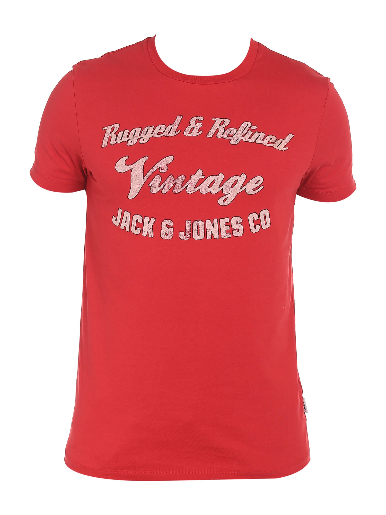Red Graphic Print Slim Fit T-Shirt