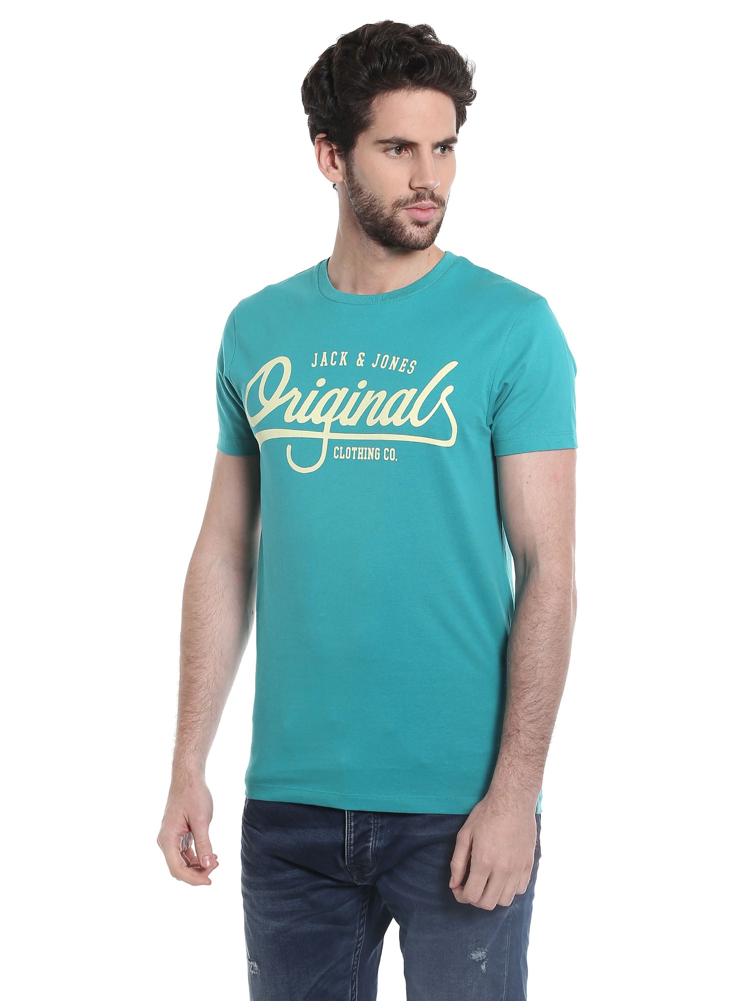 Turquoise Graphic Print T-Shirt