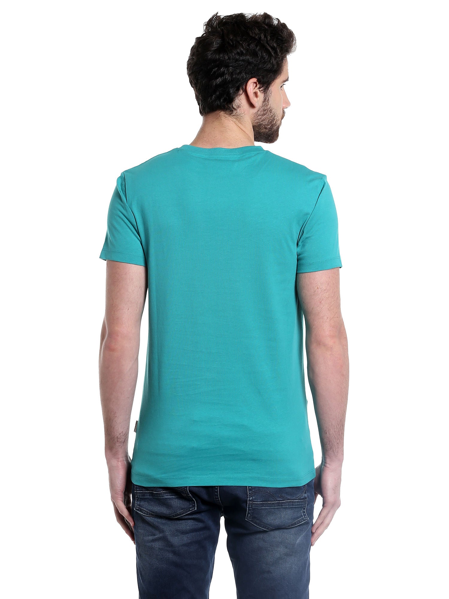 Turquoise Graphic Print T-Shirt
