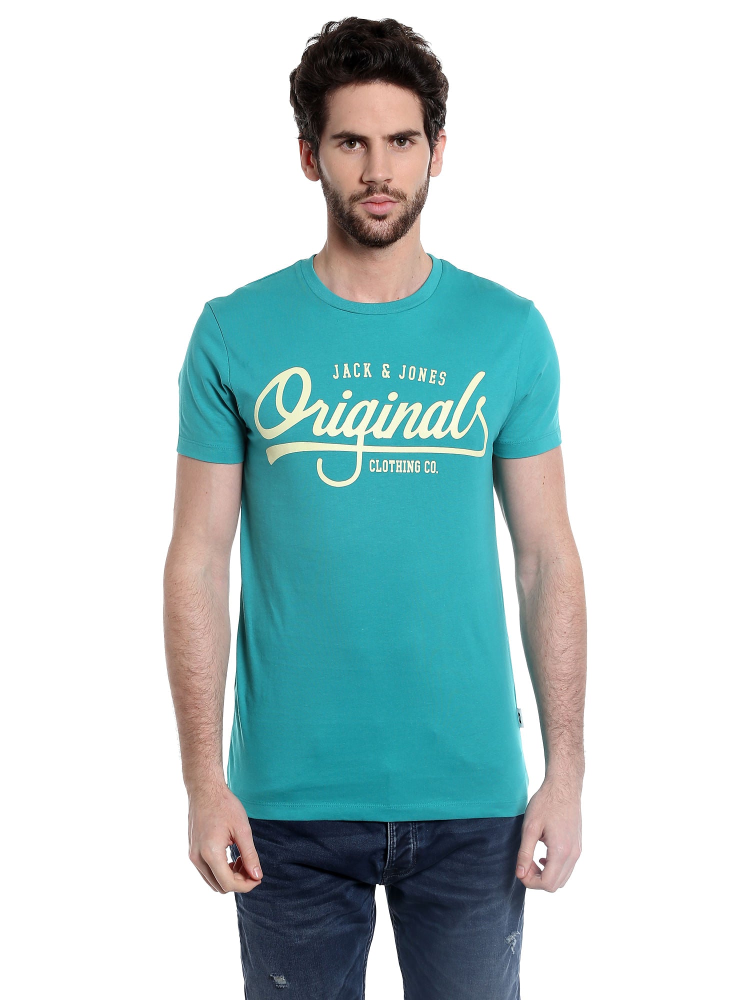Turquoise Graphic Print T-Shirt