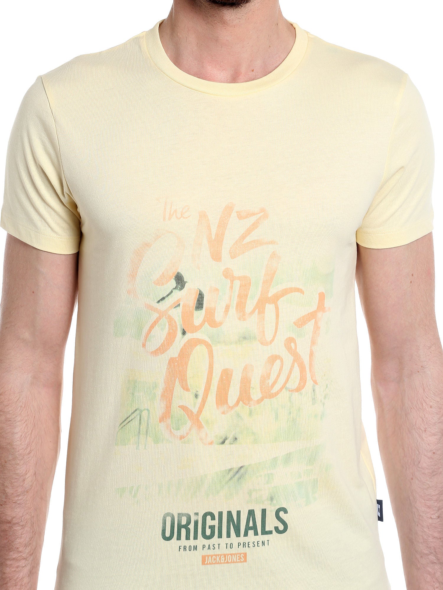 Yellow Graphic Print Crew Neck T-Shirt