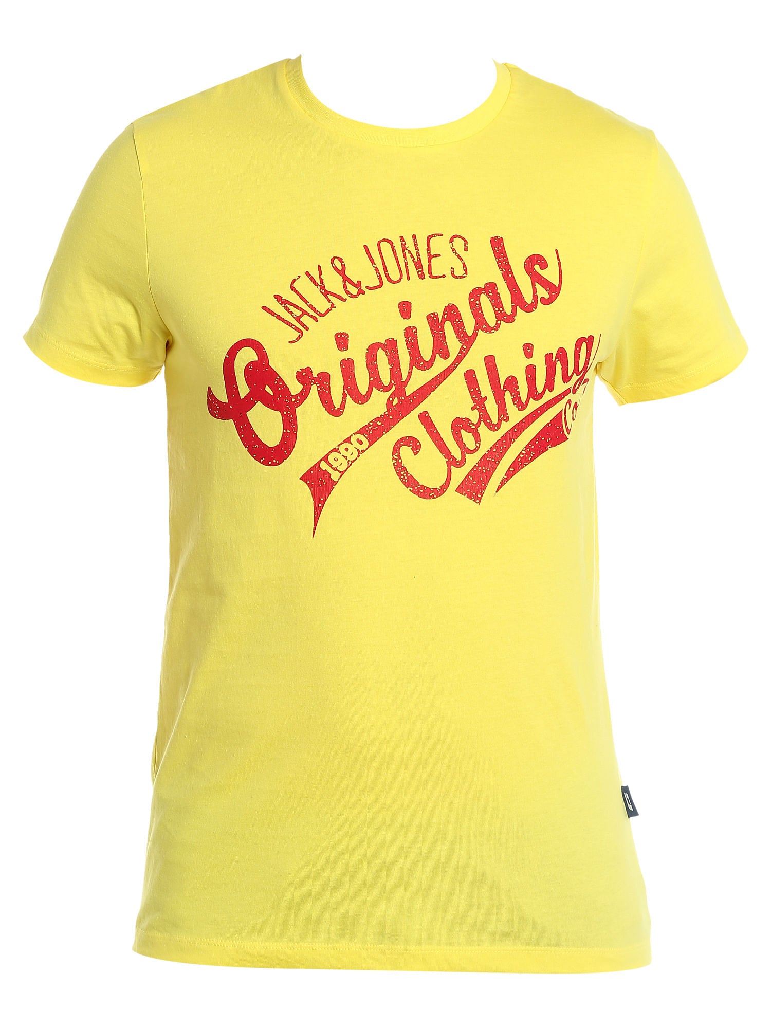 Yellow Graphic Print Slim Fit T-Shirt