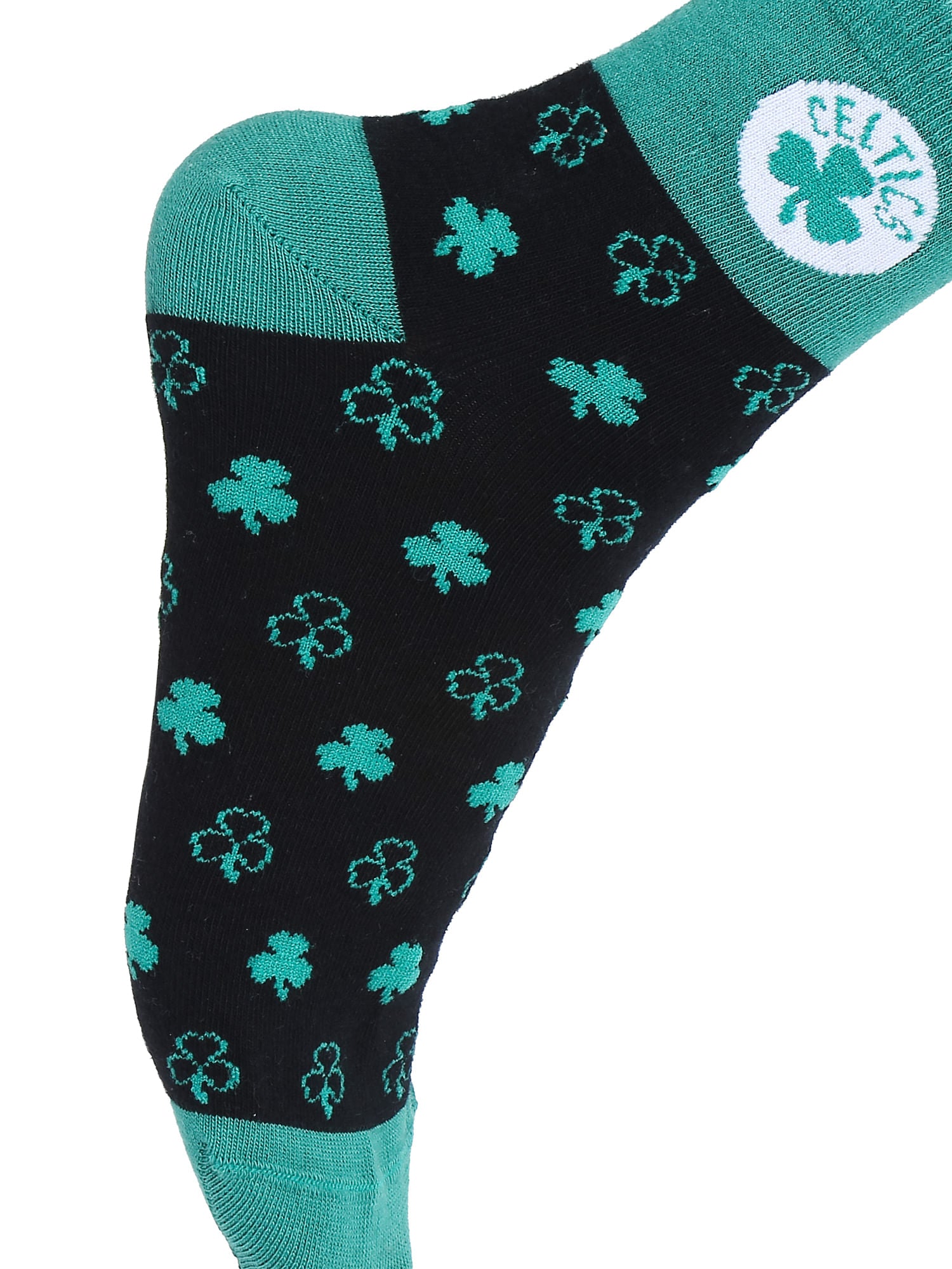 Boston Celtics Sporty Black And Green Printed Socks Nba