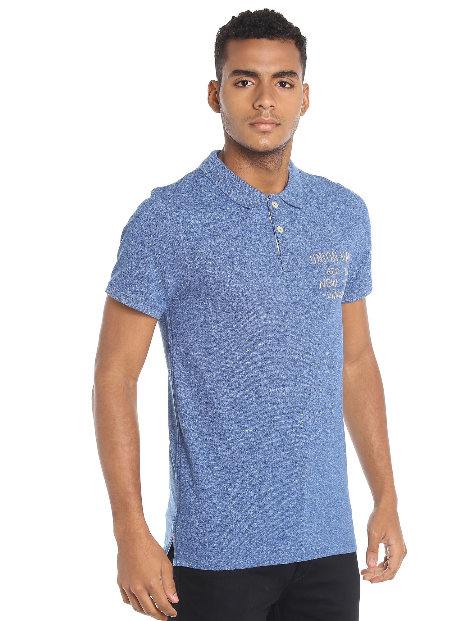 Classic Blue Slim Fit Polo T-Shirt