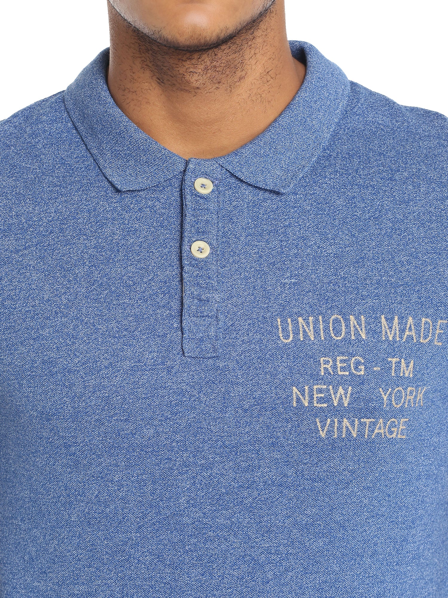 Classic Blue Slim Fit Polo T-Shirt