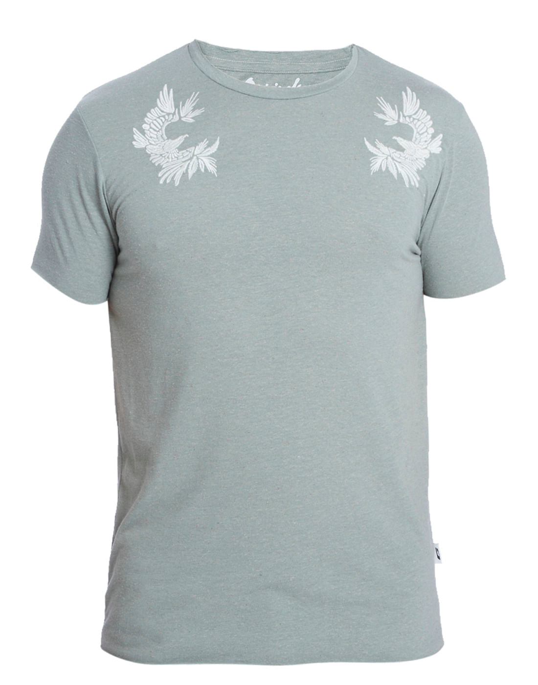 Green Graphic Print Crew Neck T-Shirt