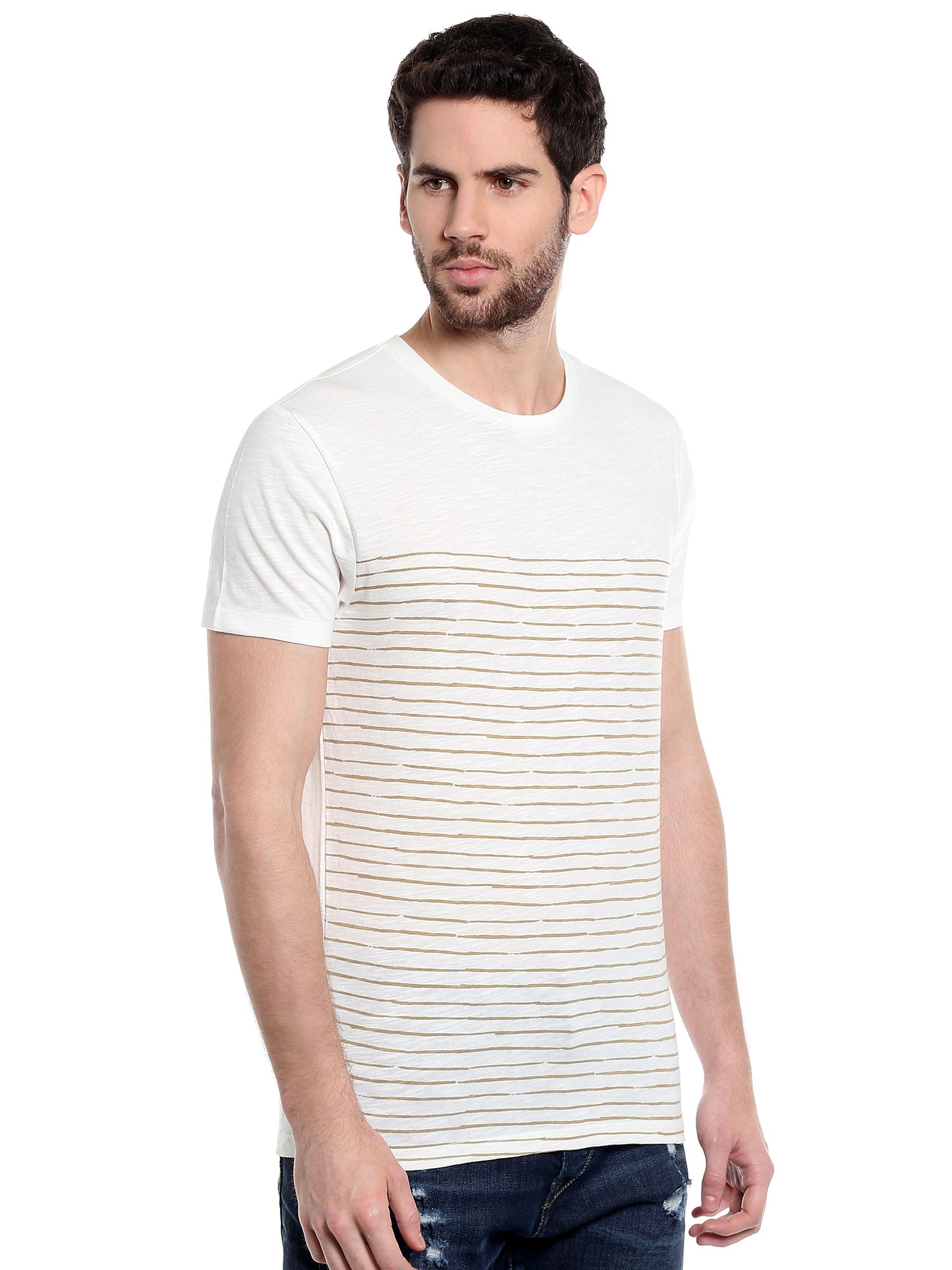 White Striped T-Shirt