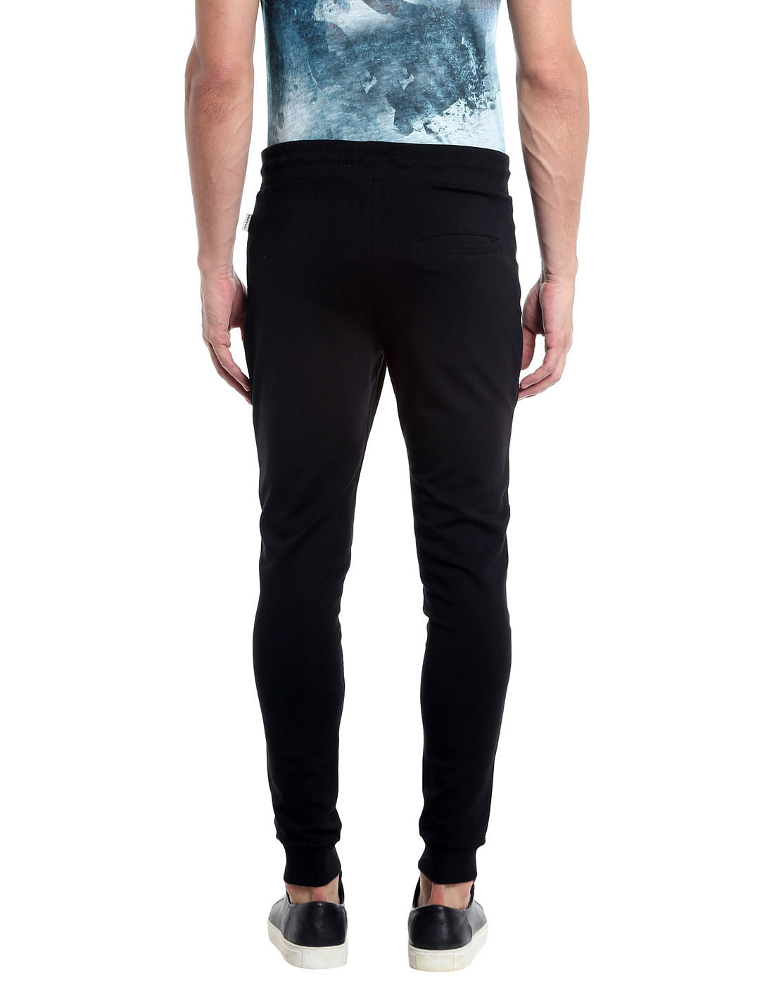 Black Biker Slim Sweatpant