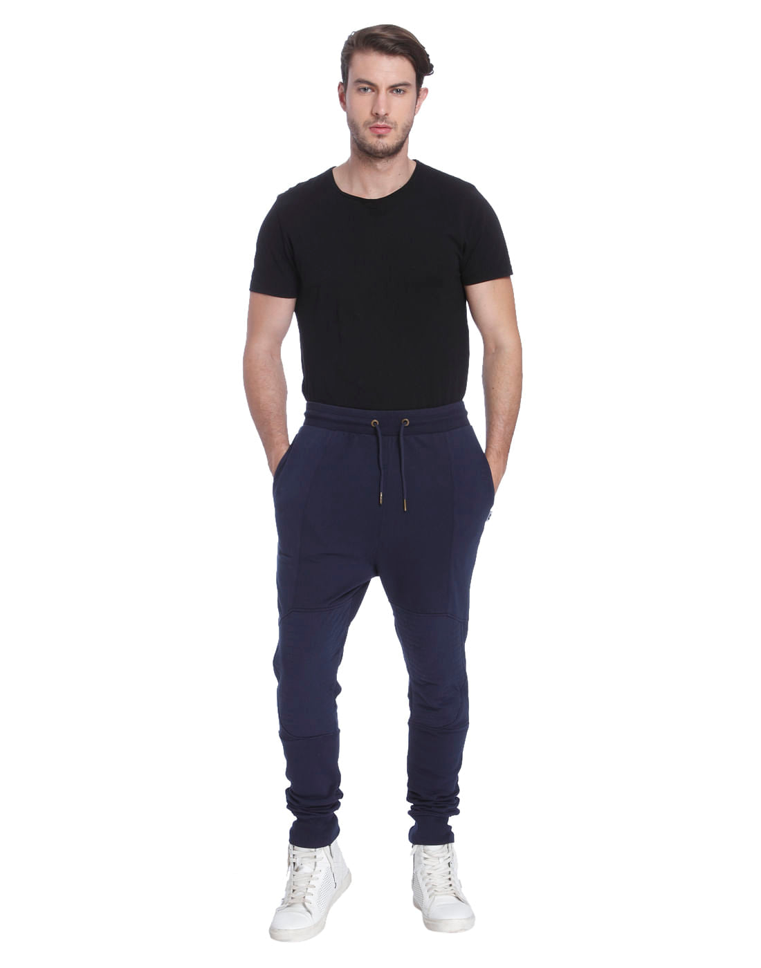 Dark Blue Biker Sweatpants
