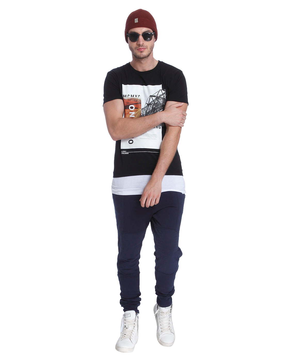 Dark Blue Biker Sweatpants