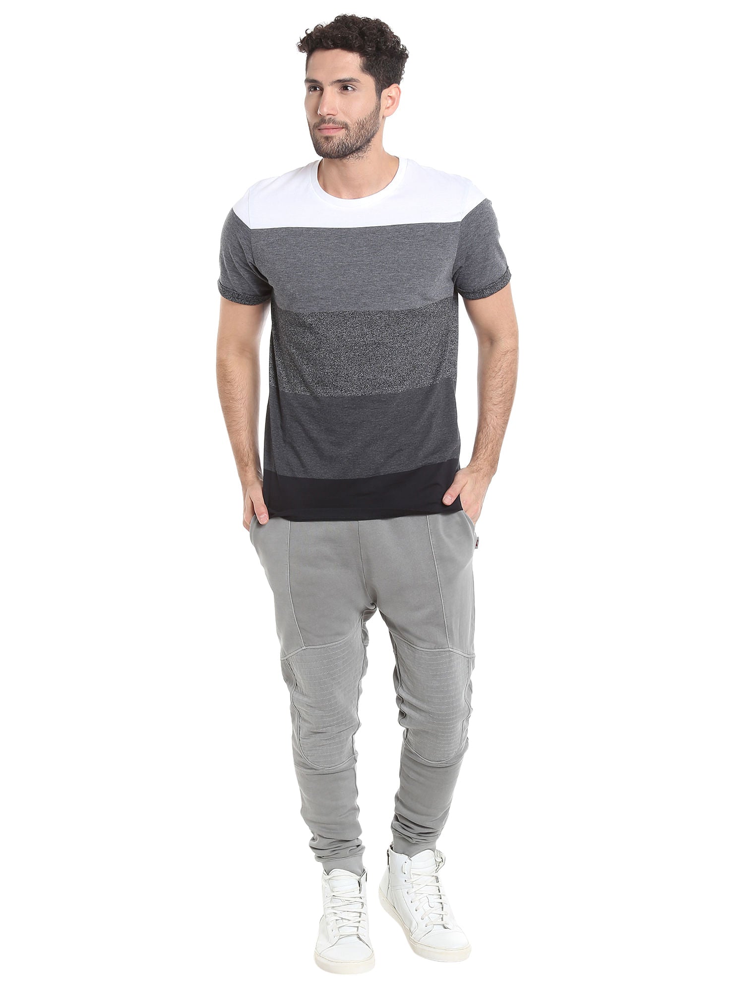 Steel Grey Biker Sweatpant