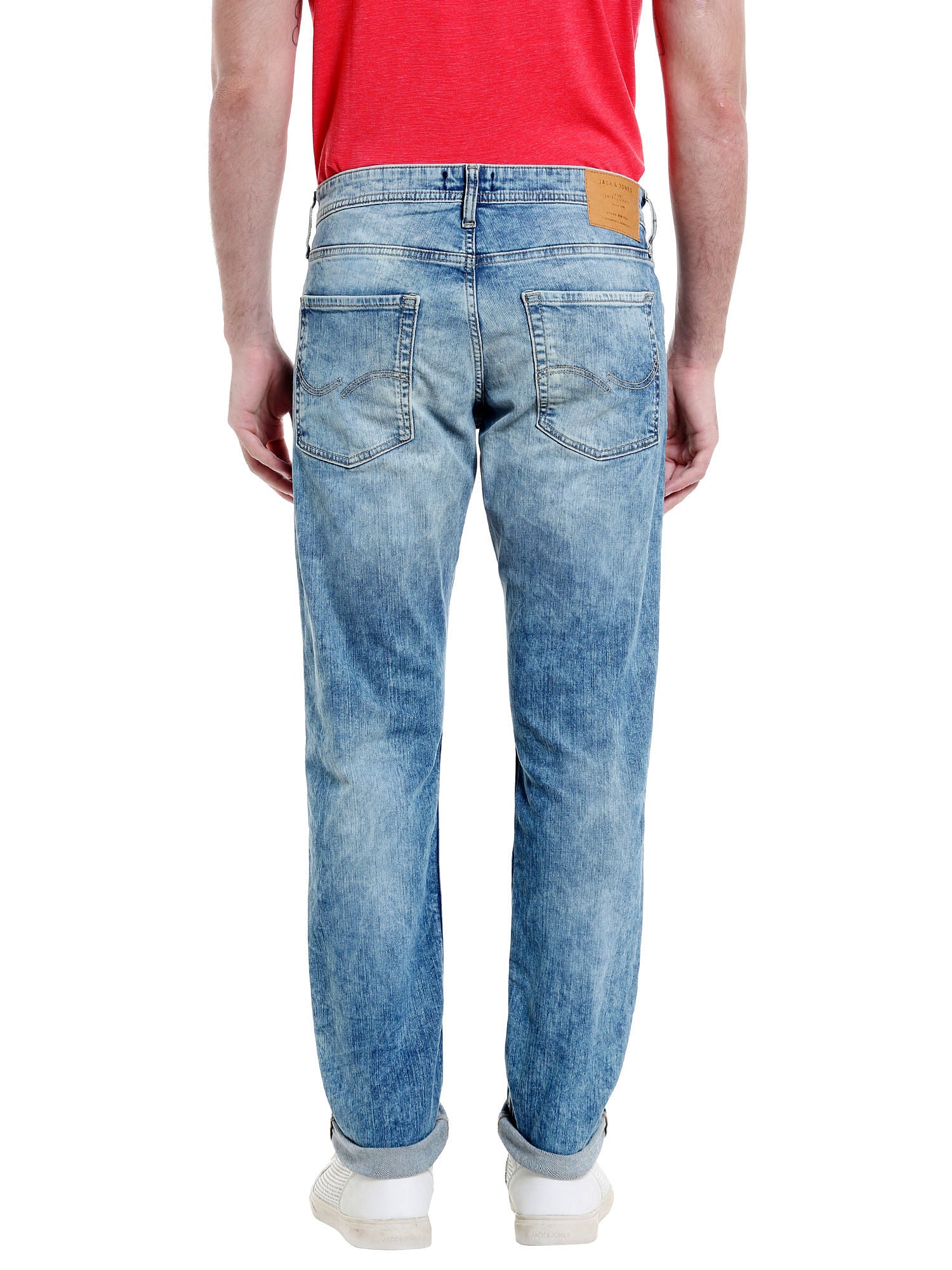 Light Blue Washed Low Rise Slim Fit Jeans
