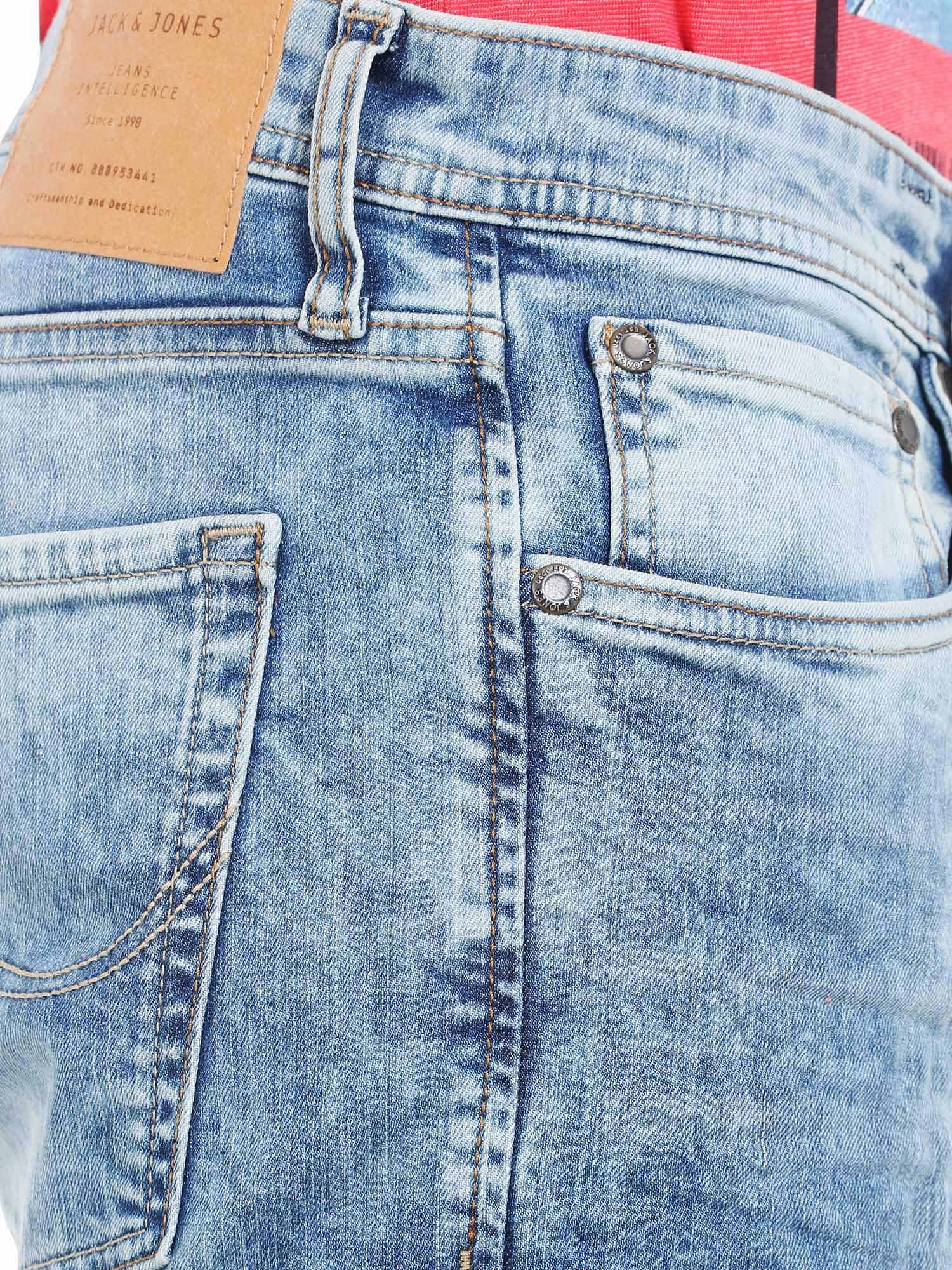 Light Blue Washed Low Rise Slim Fit Jeans