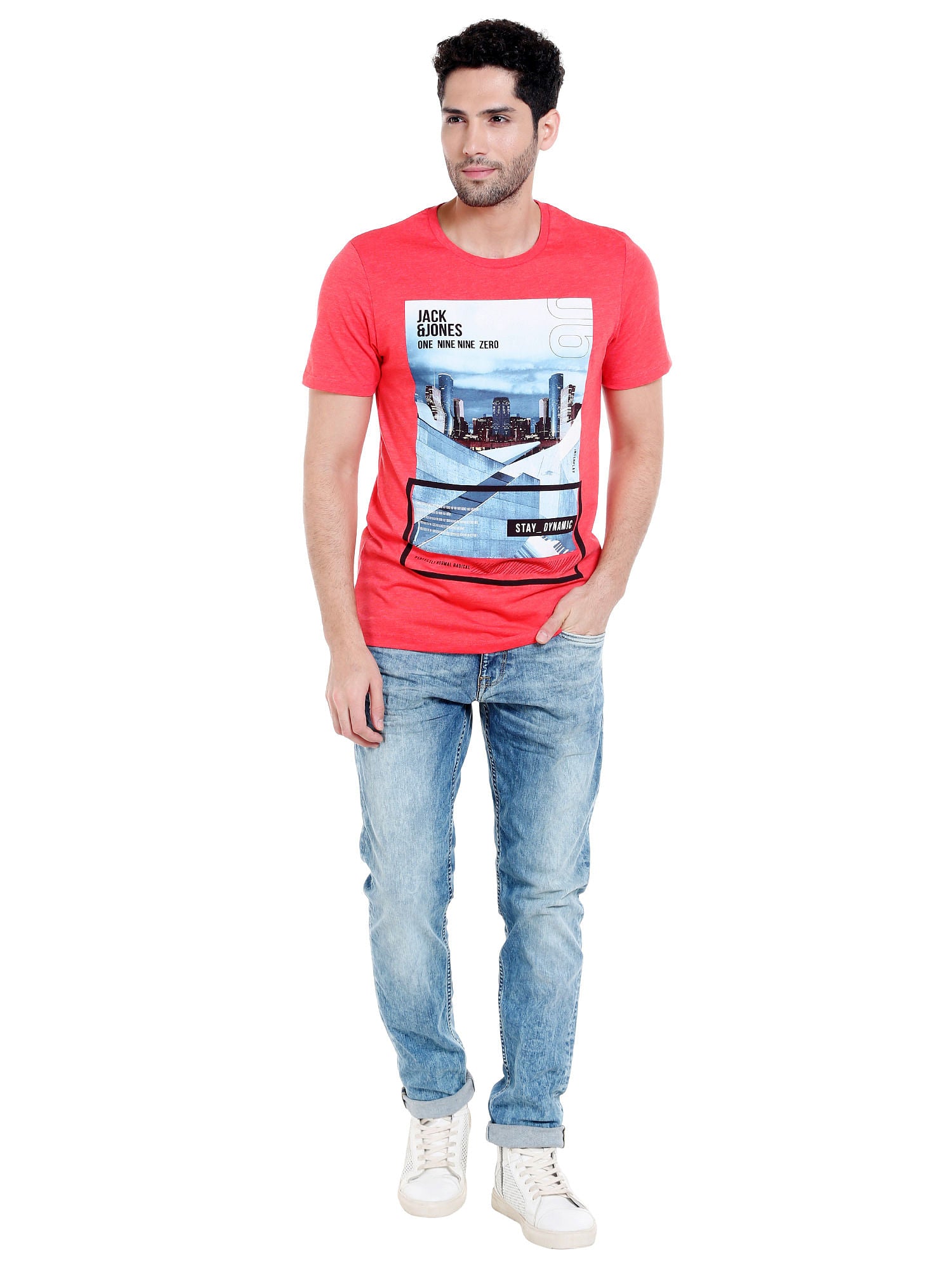 Light Blue Washed Low Rise Slim Fit Jeans