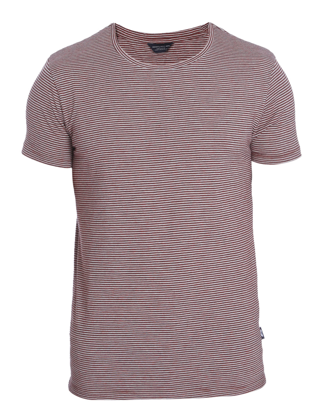 Red Striped Crew Neck T-Shirt