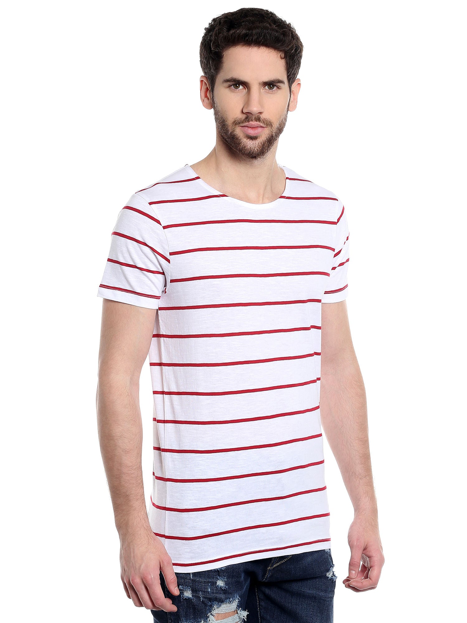 White Striped T-Shirt
