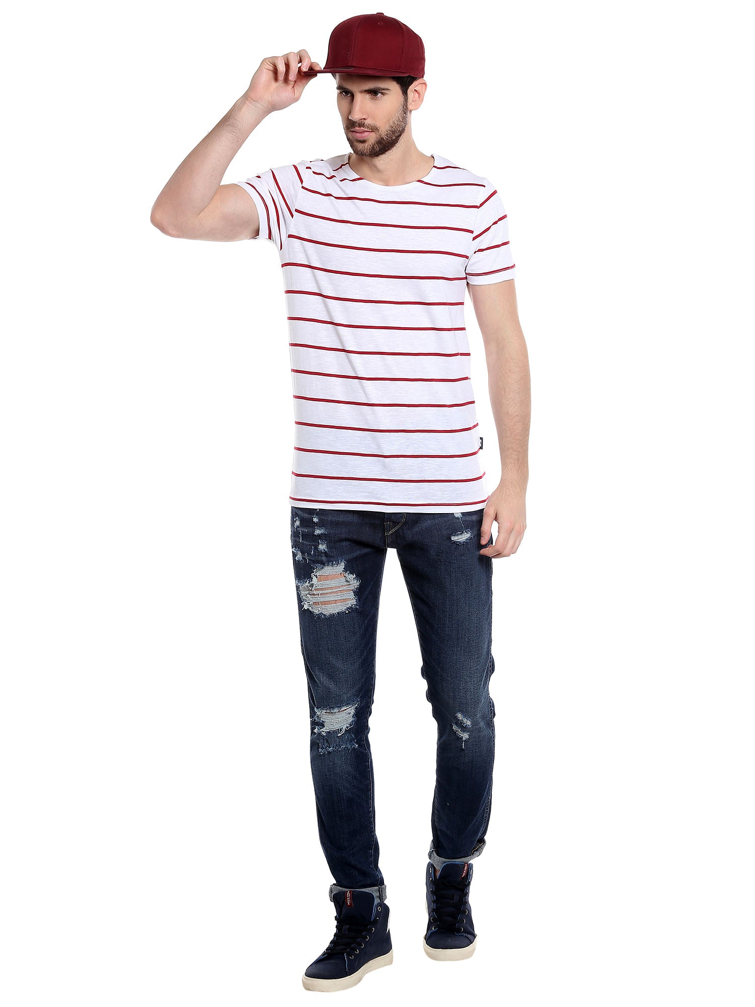 White Striped T-Shirt
