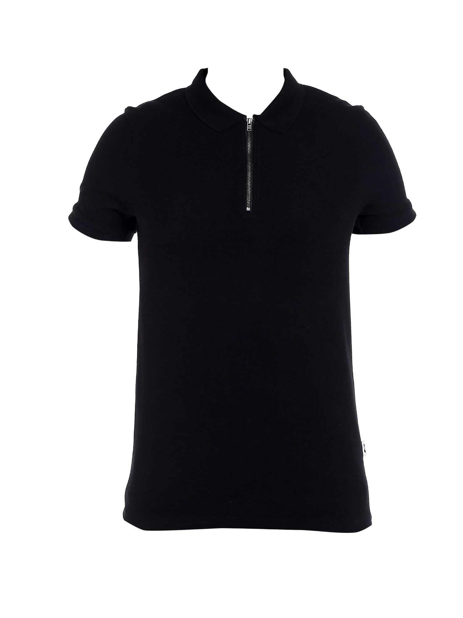 Black Zip Up Polo