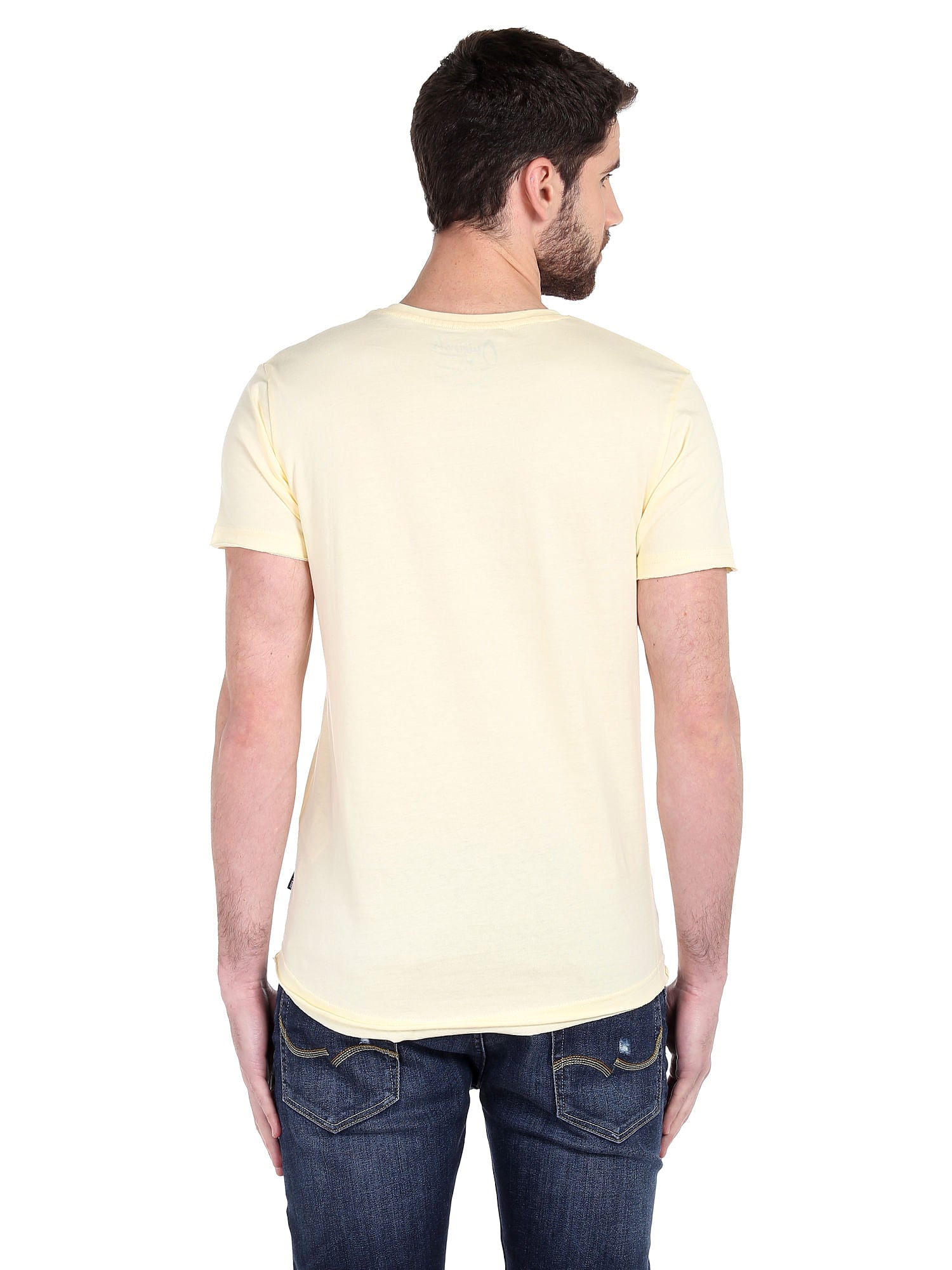 Yellow Slogan Print T-Shirt
