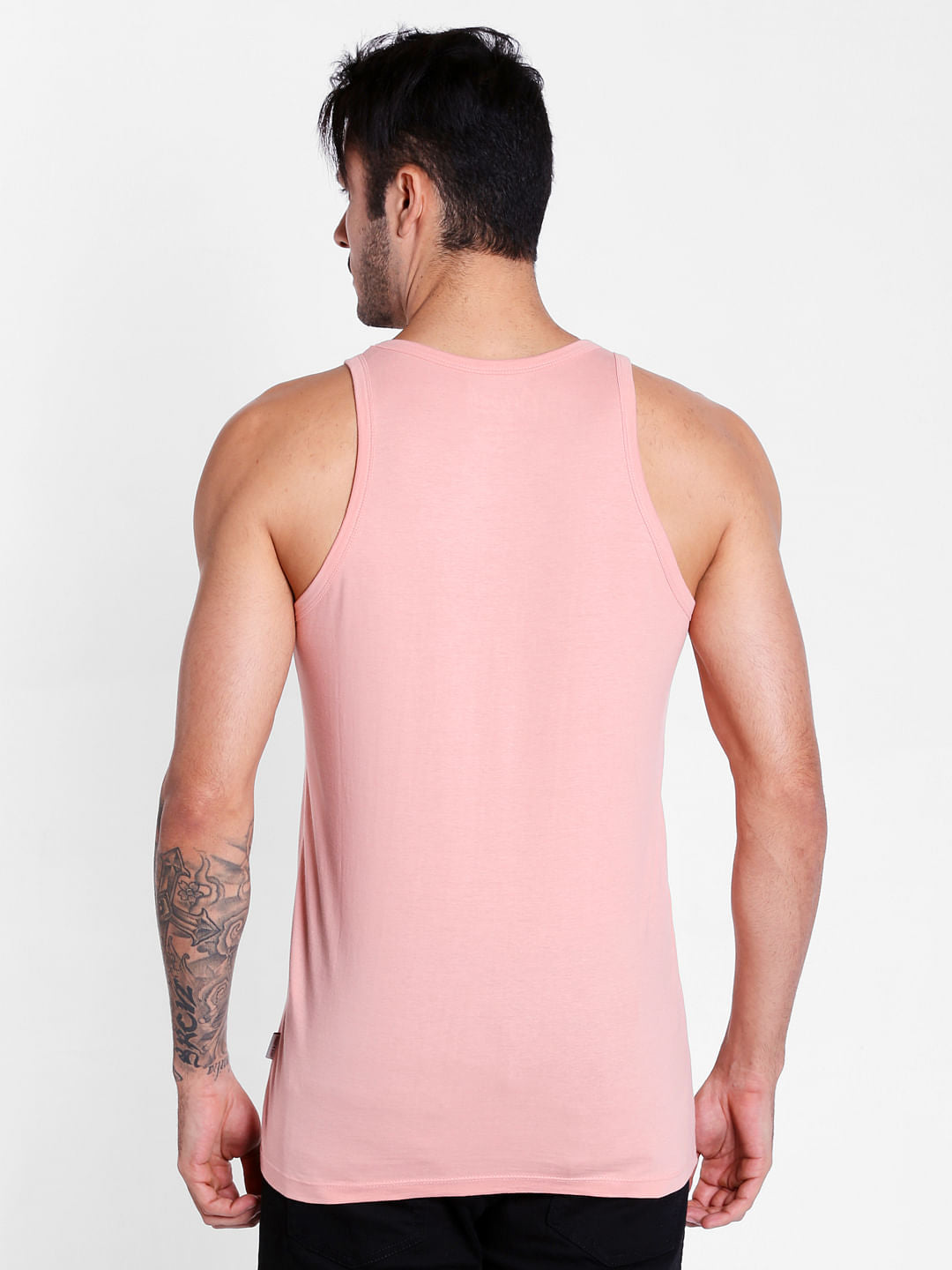 Peach Graphic Print Tank Top
