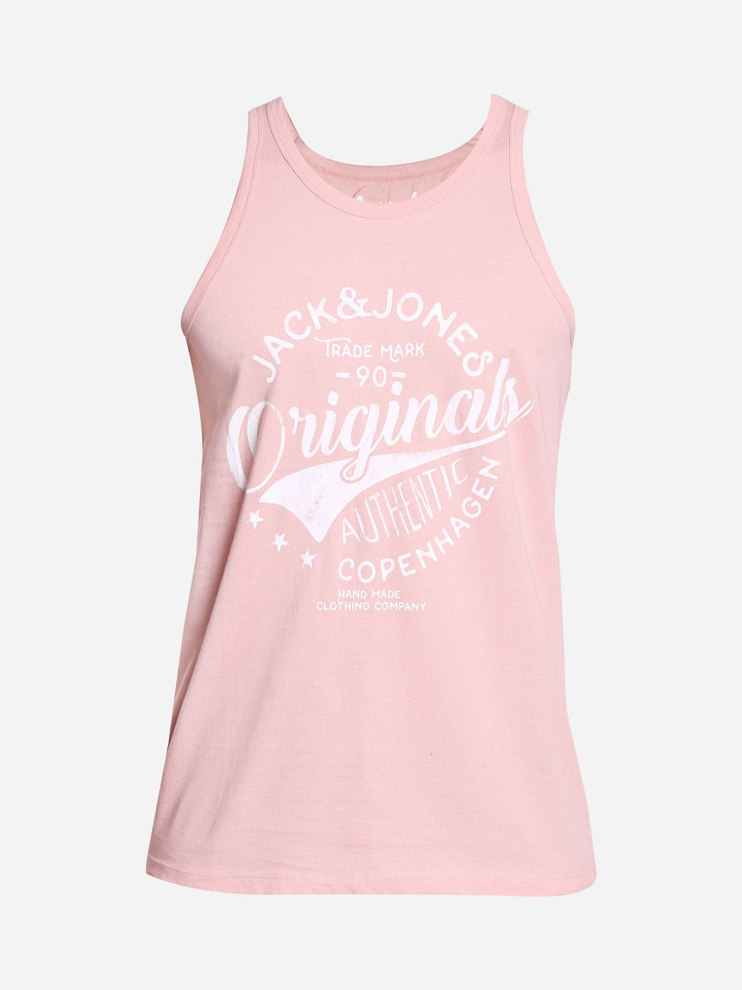 Peach Graphic Print Tank Top