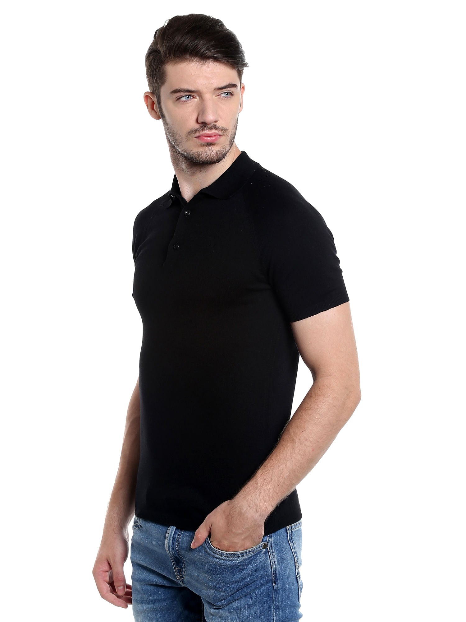 Black Polo T-Shirt