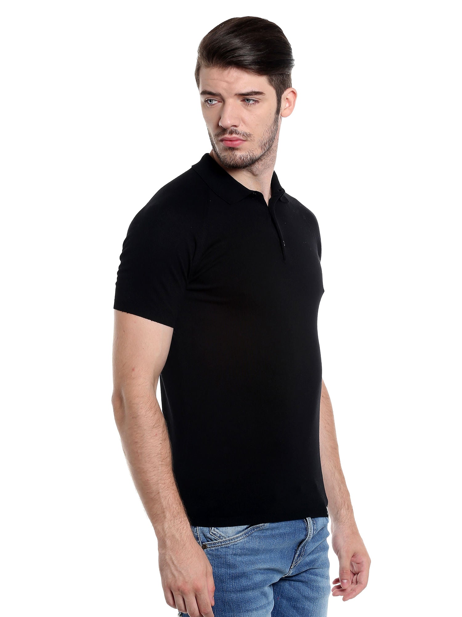 Black Polo T-Shirt