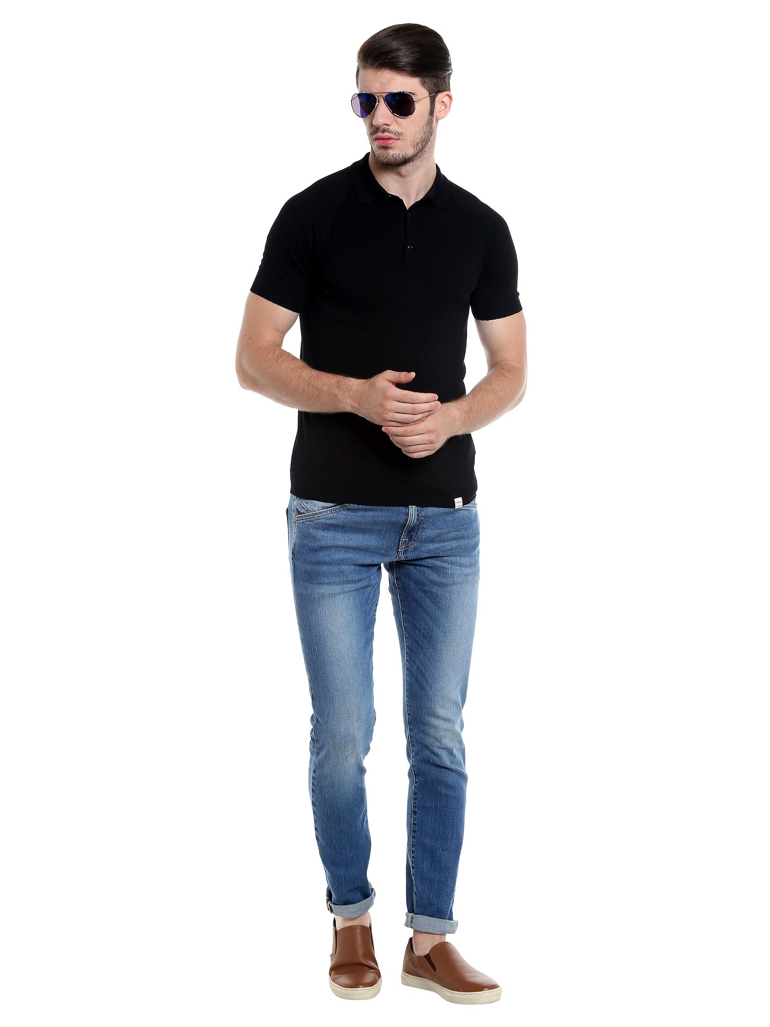 Black Polo T-Shirt