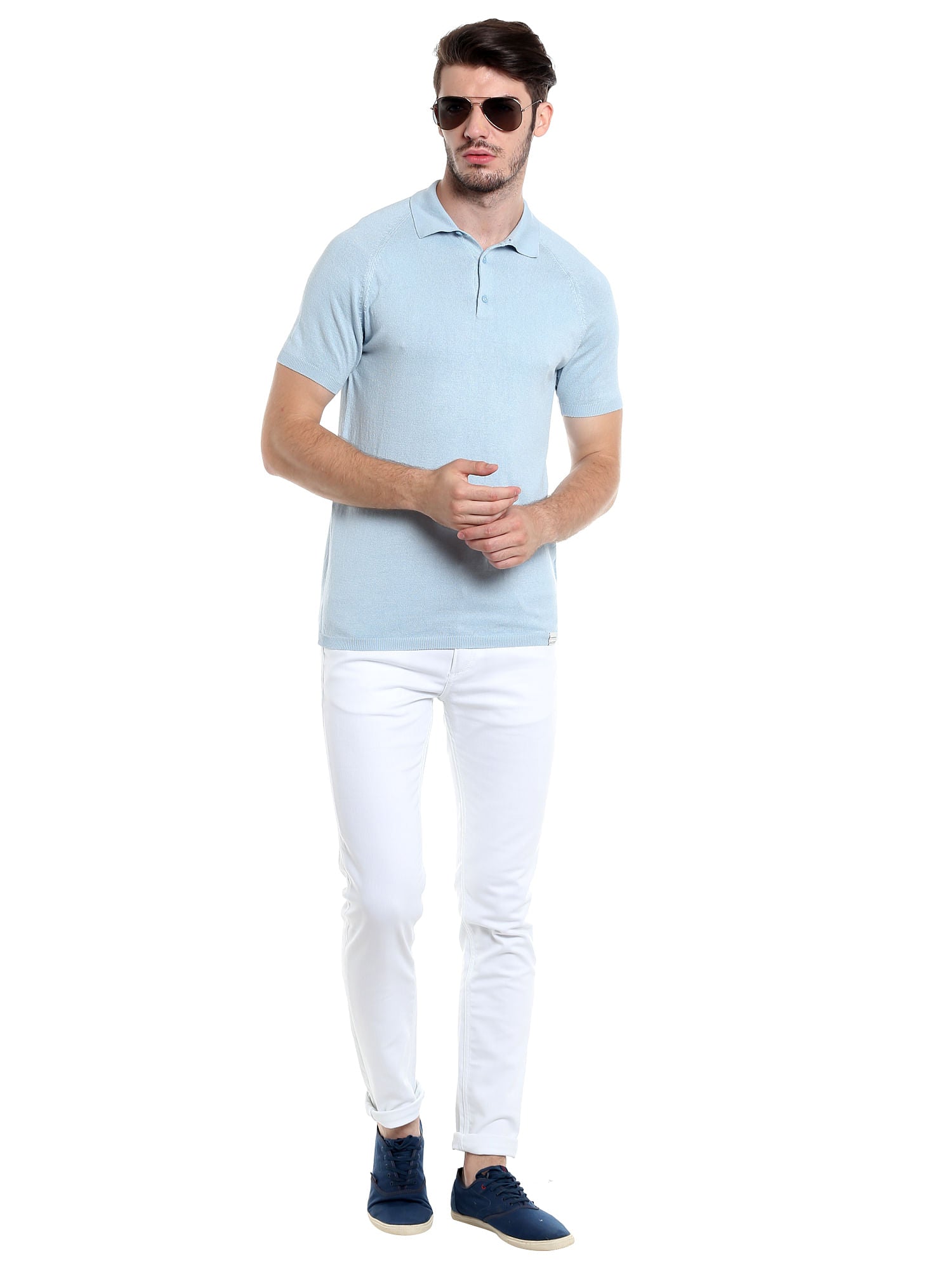 Light Blue Polo T-Shirt
