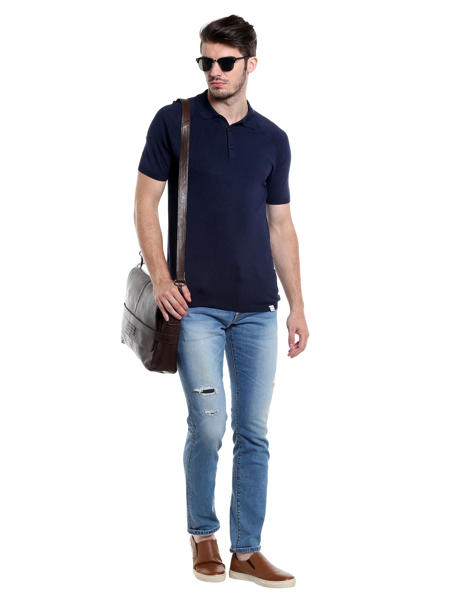 Navy Blue Polo T-Shirt