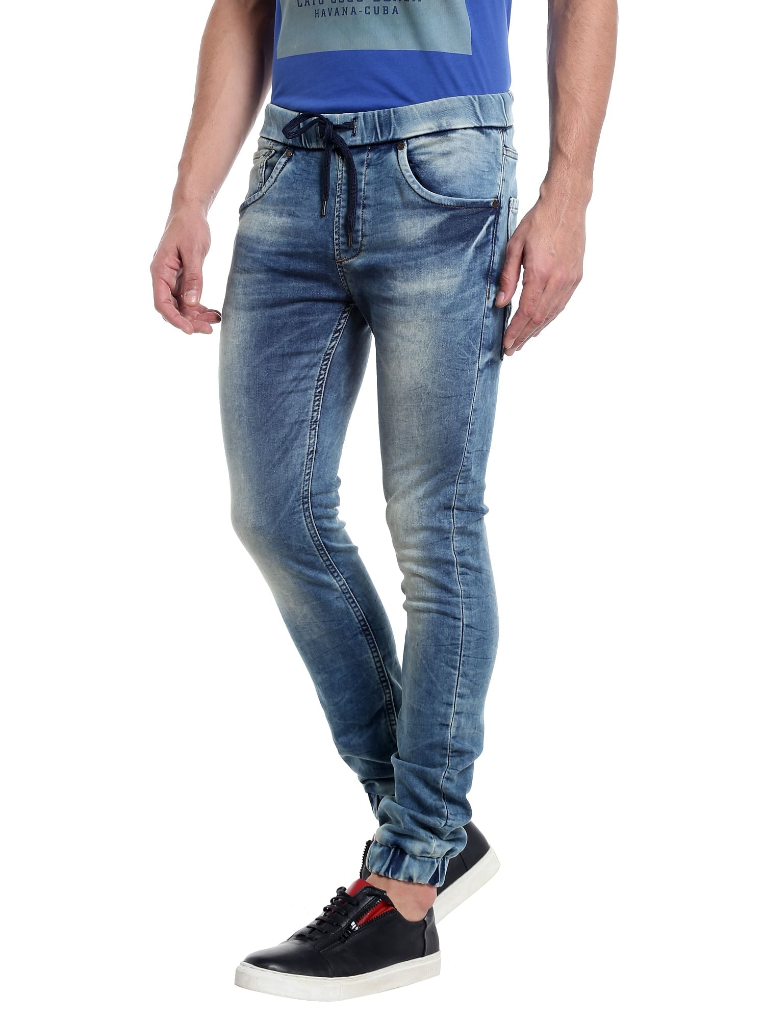 Blue Denim Joggers
