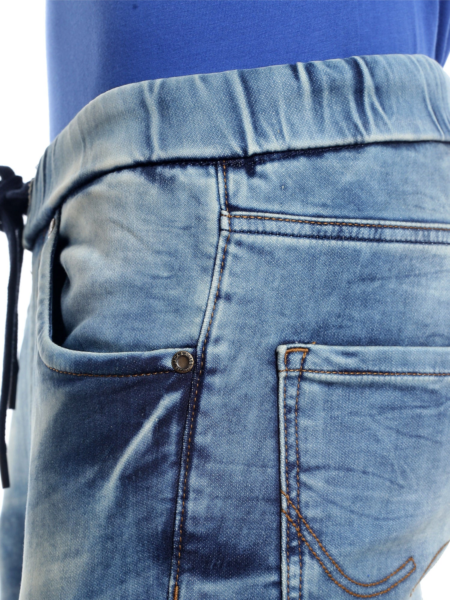 Blue Denim Joggers