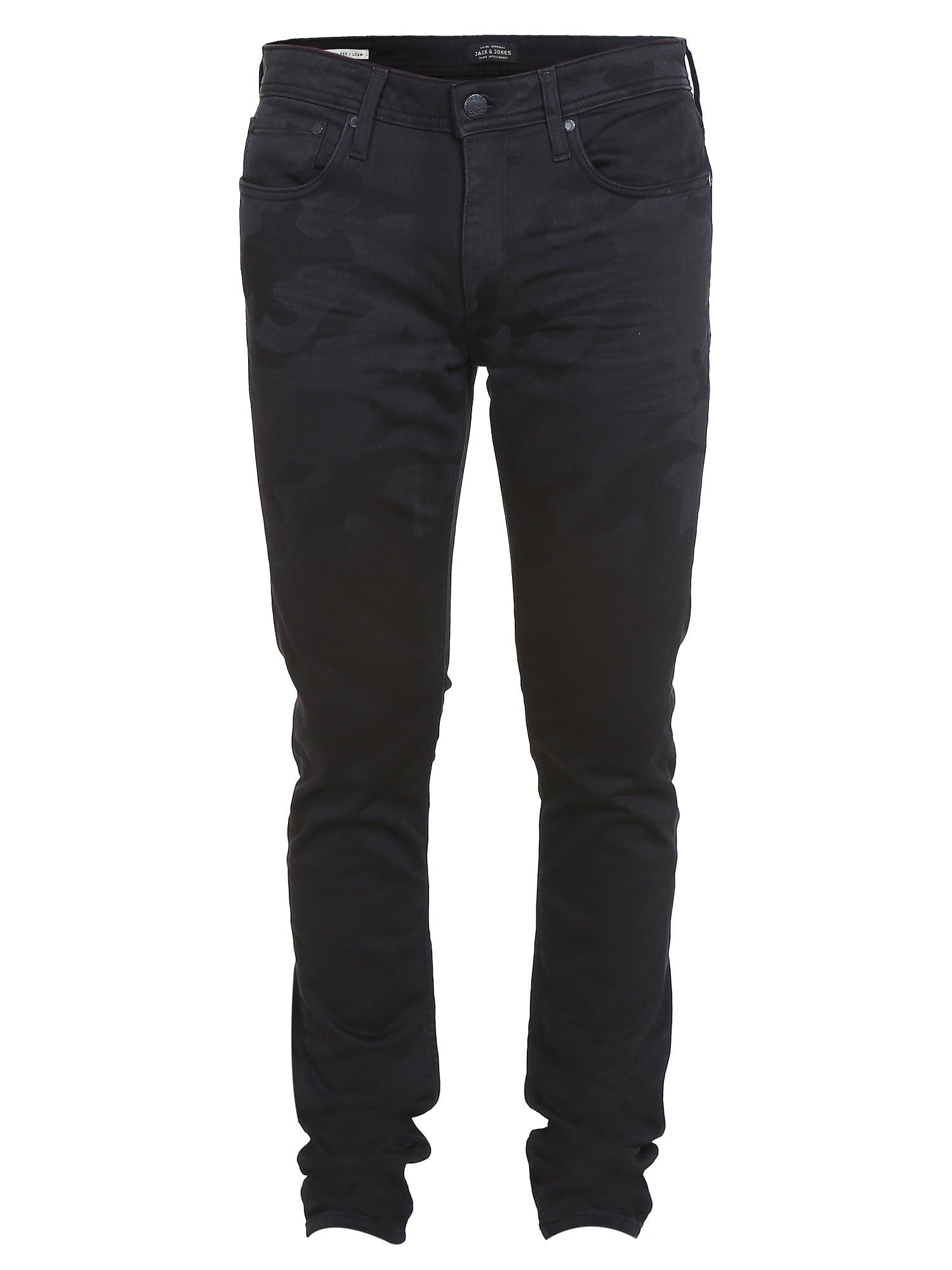 Black Camo Print Skinny Jeans