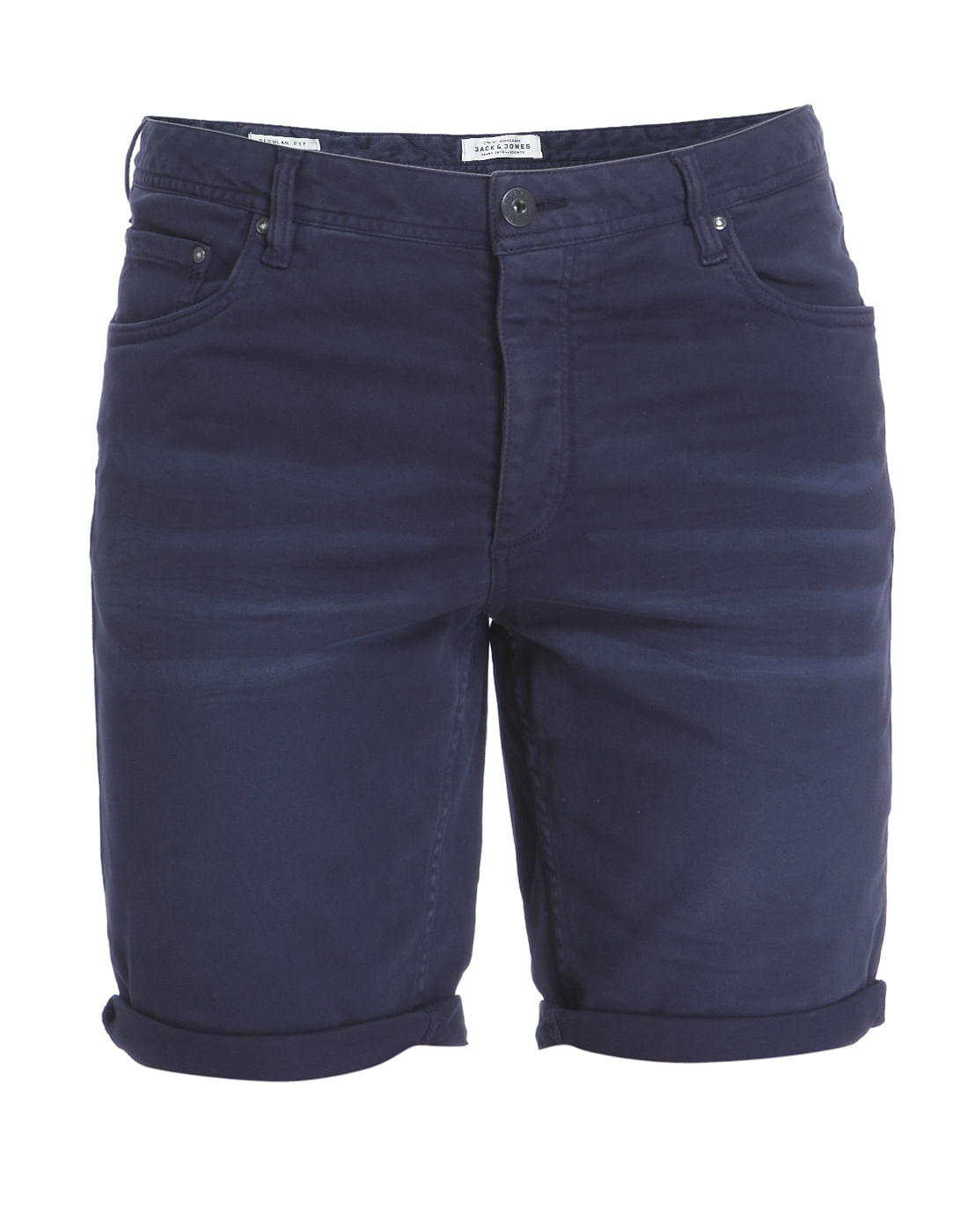 Navy Blue Slim Shorts