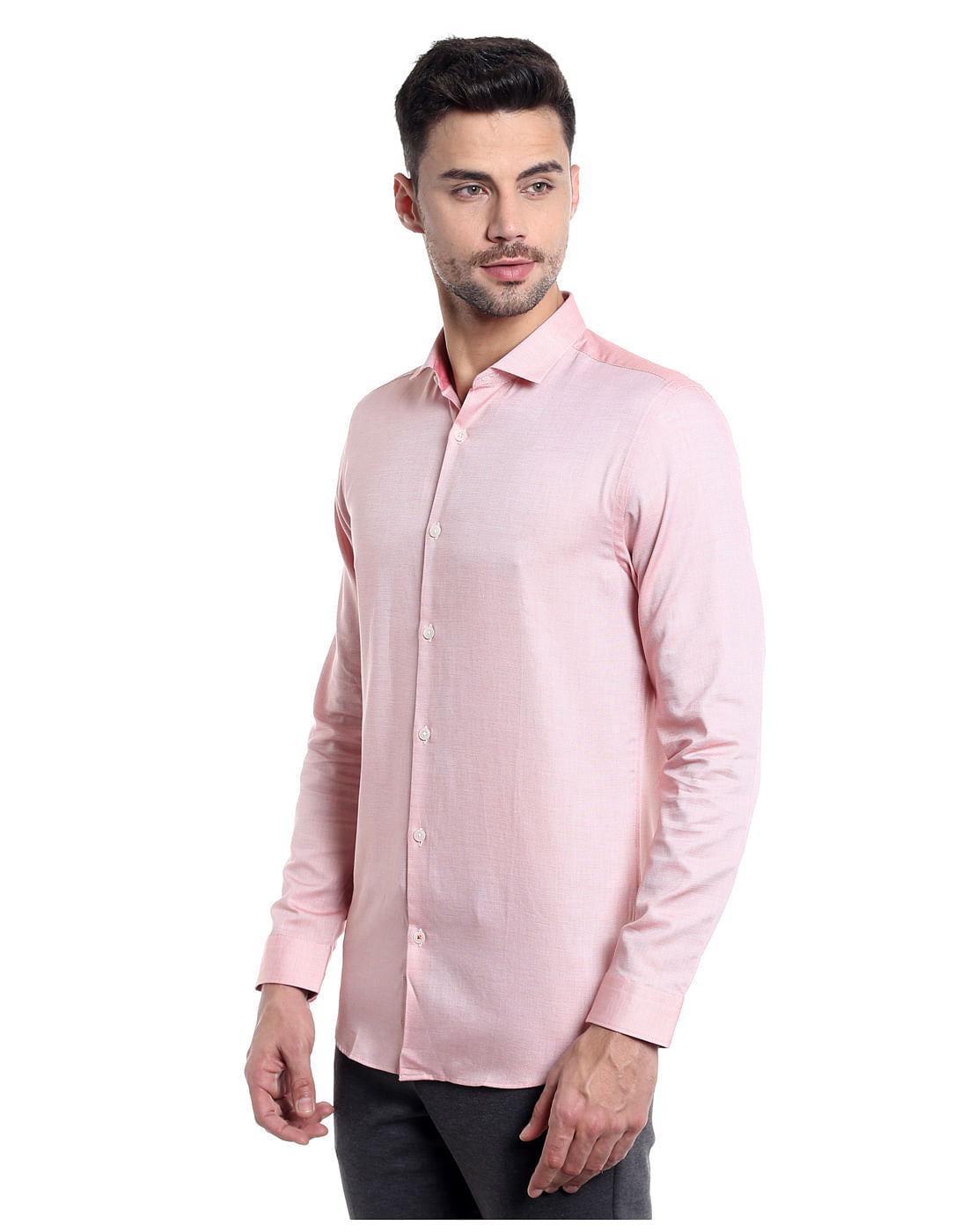 Pink Slim Fit Shirt