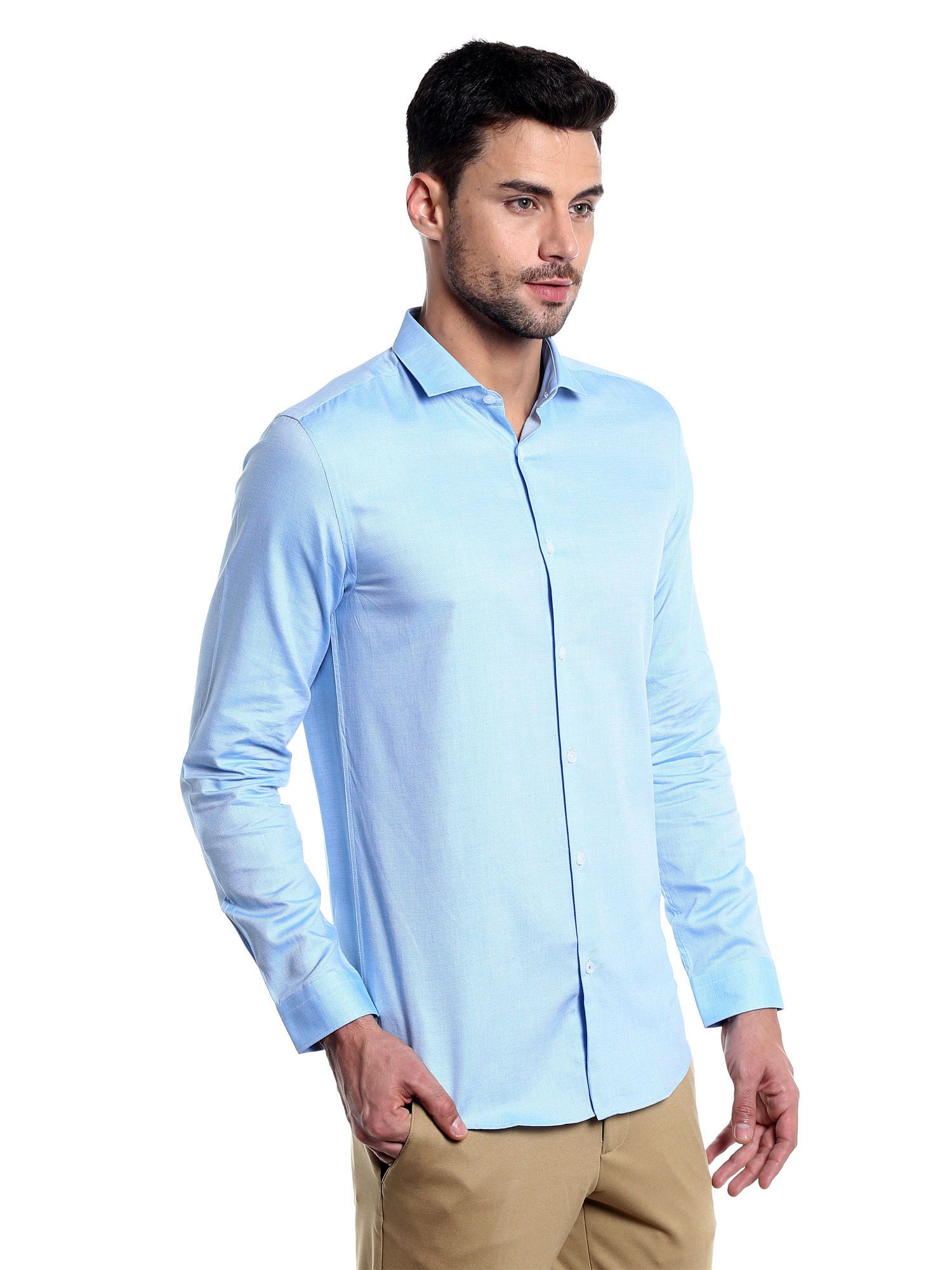Blue Long Sleeves Shirt